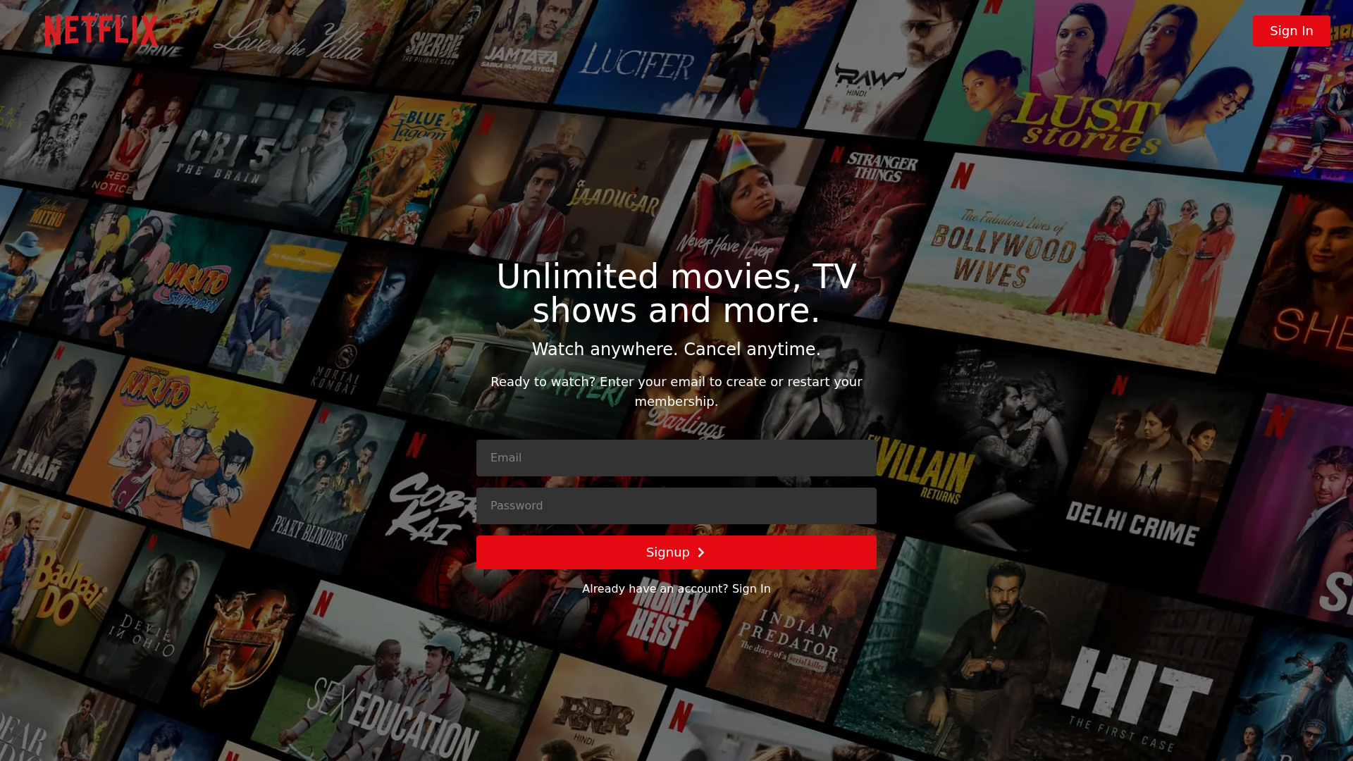 Screenshot of netflix-clone-rust-ten.vercel.app