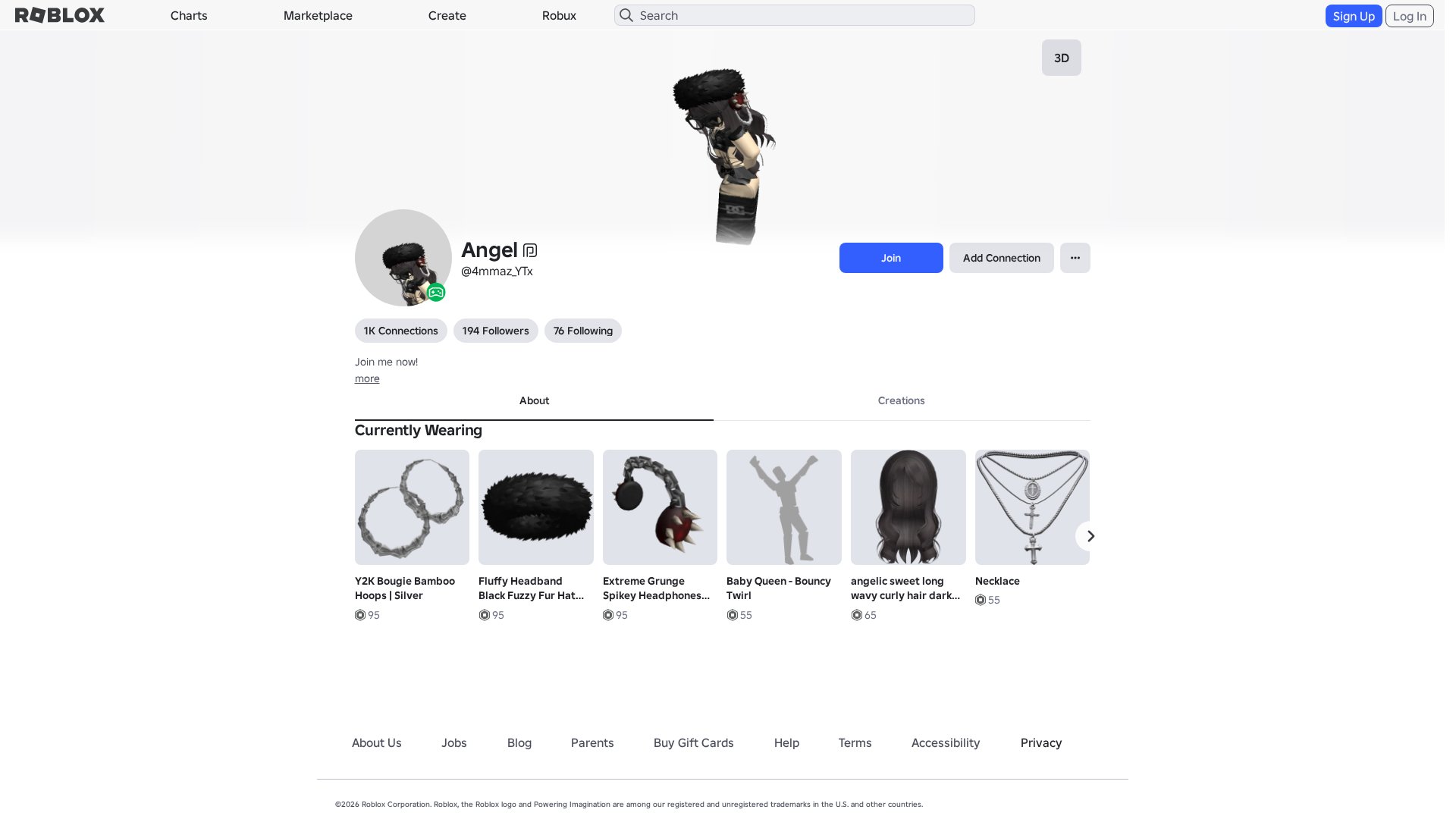 Screenshot of www.roblox.com.ml