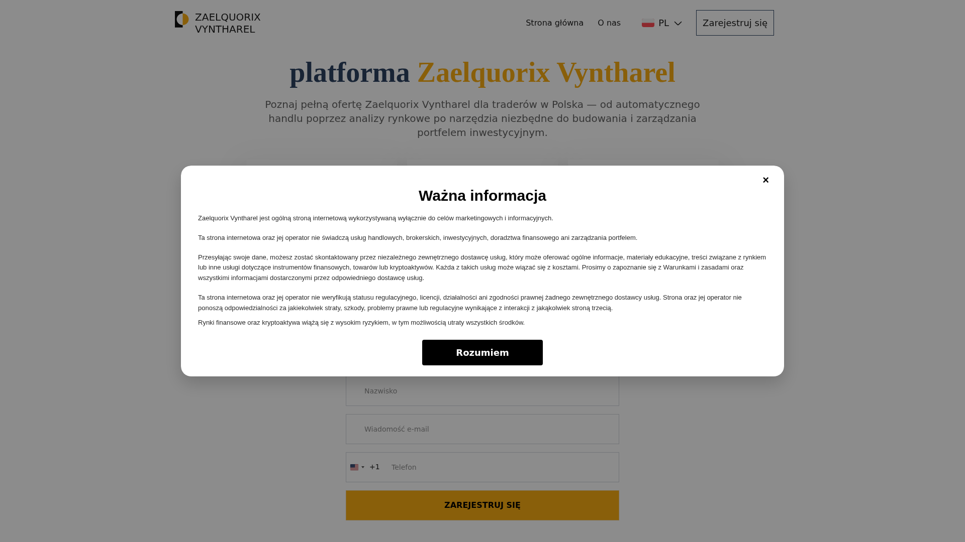 Screenshot of zaelquorixvyntharel-pl.live
