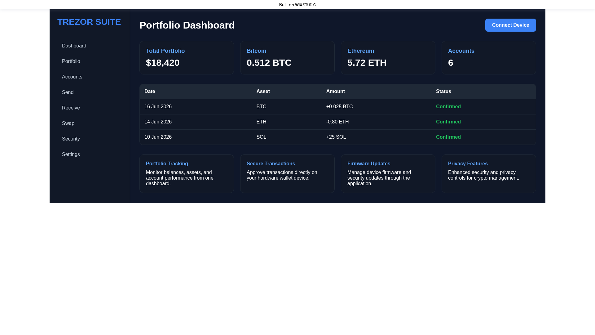 Screenshot of begin-suitetrzor.wixstudio.com