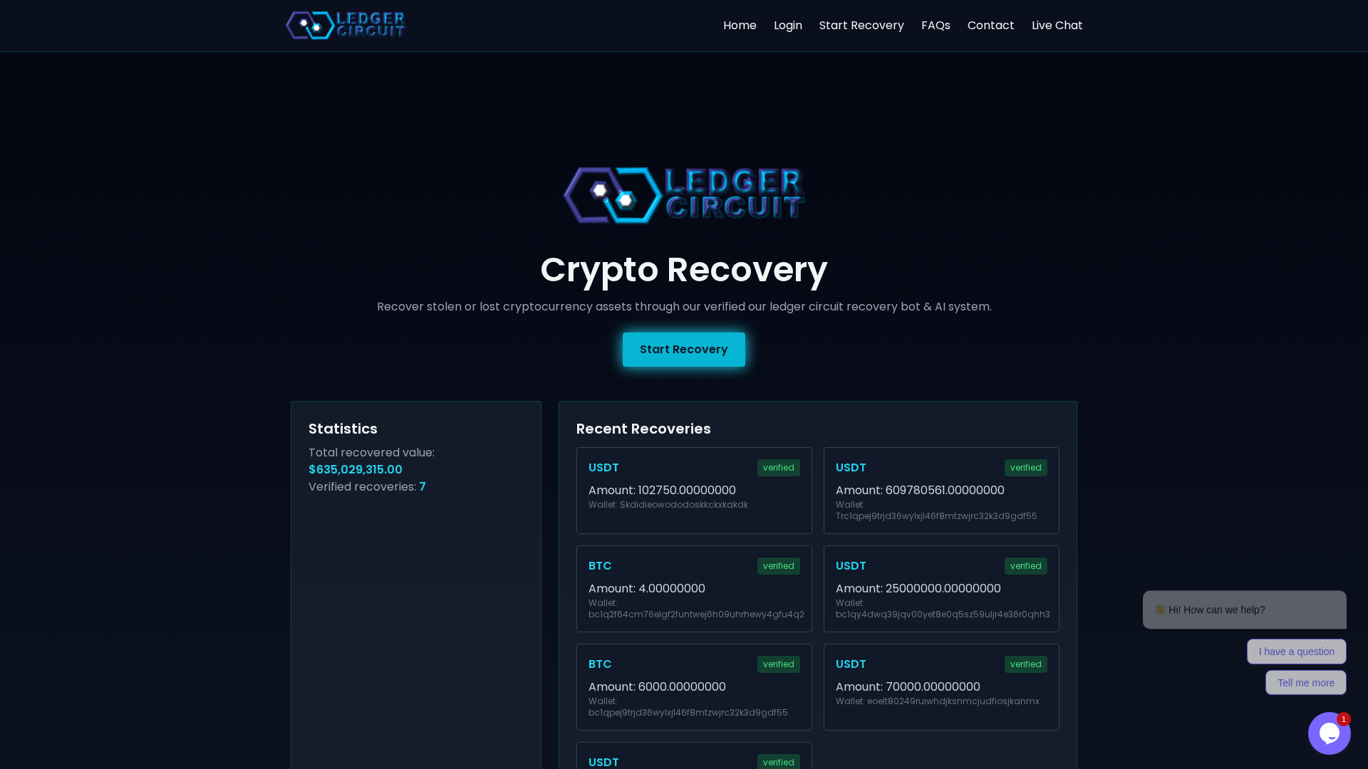 Screenshot of ledgercircuit.online