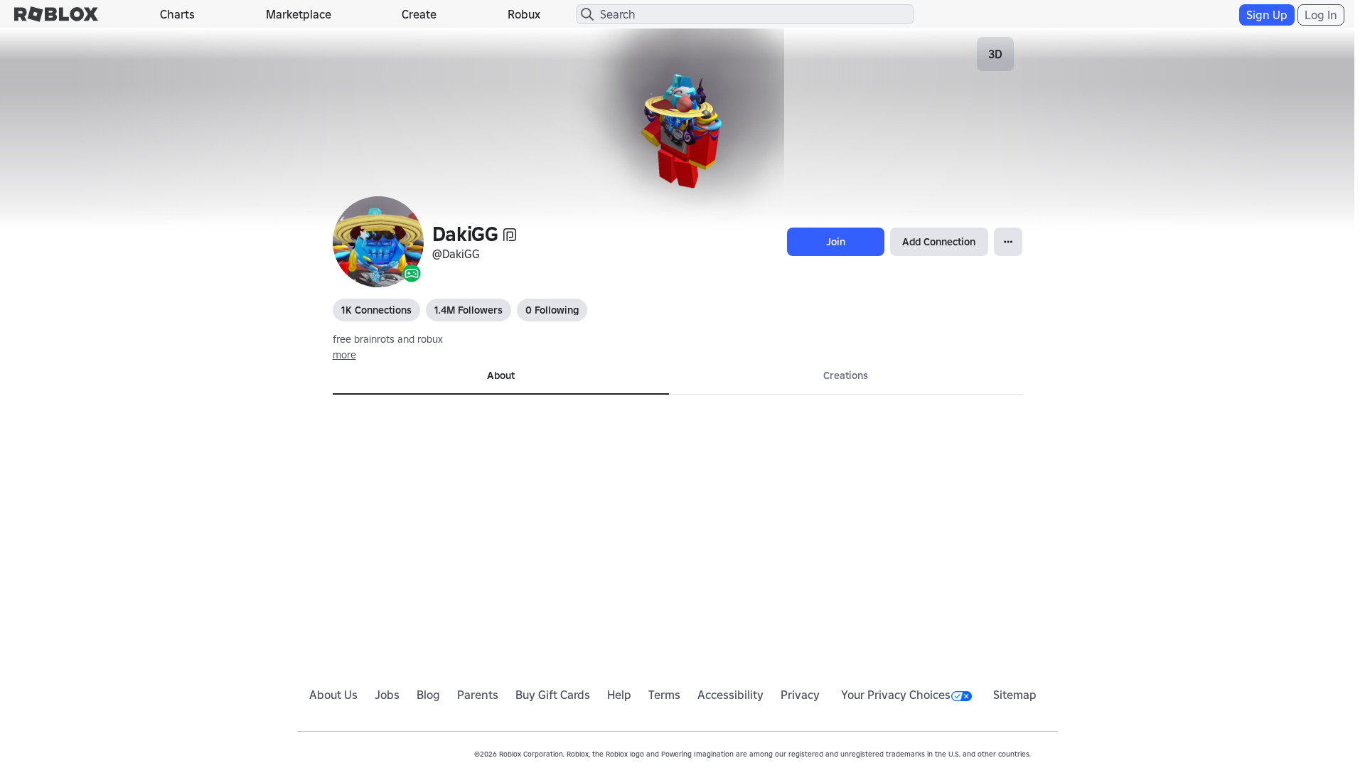 Screenshot of www.roblox.com.et