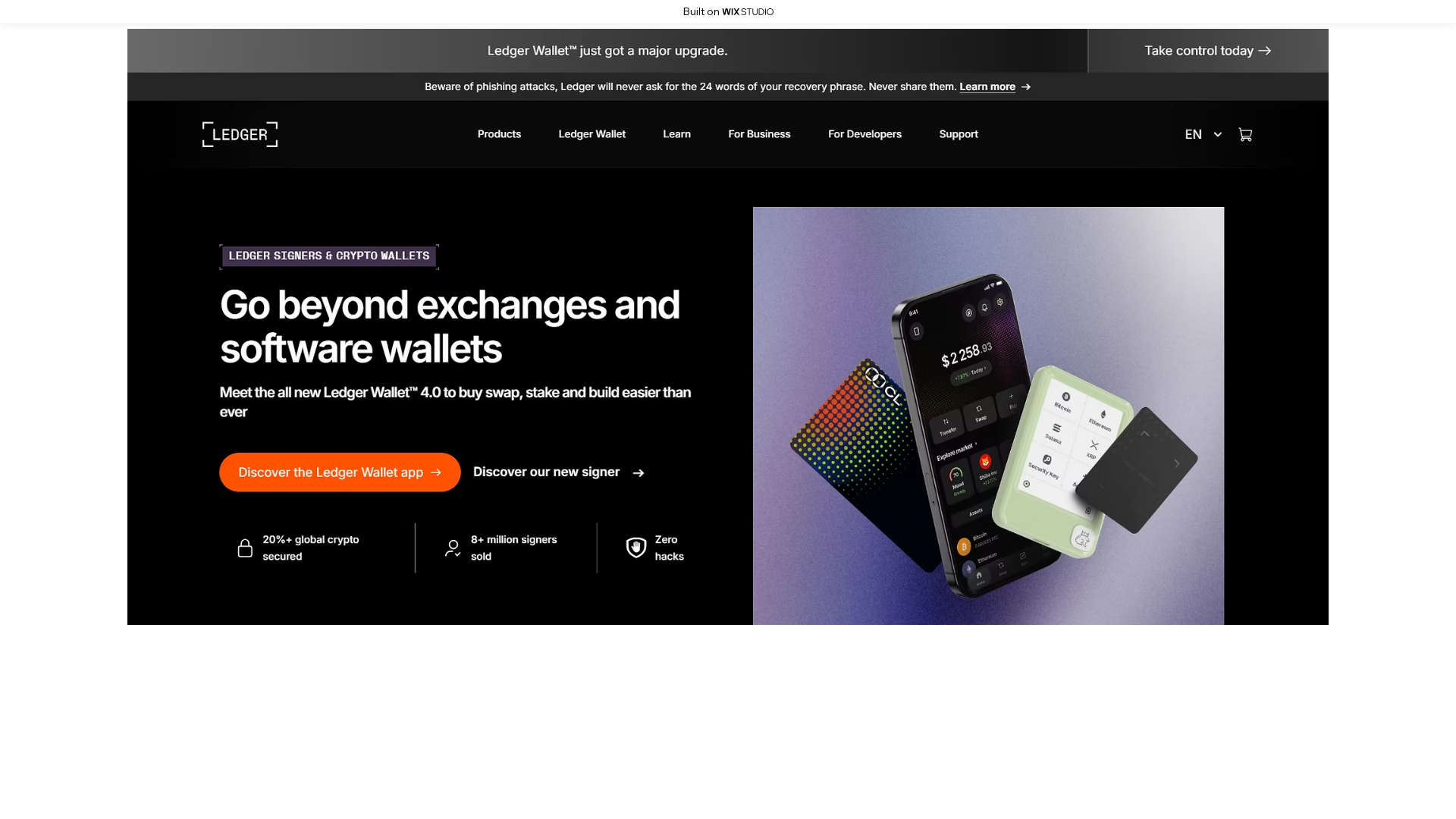 Screenshot of en-ledgrelive.wixstudio.com