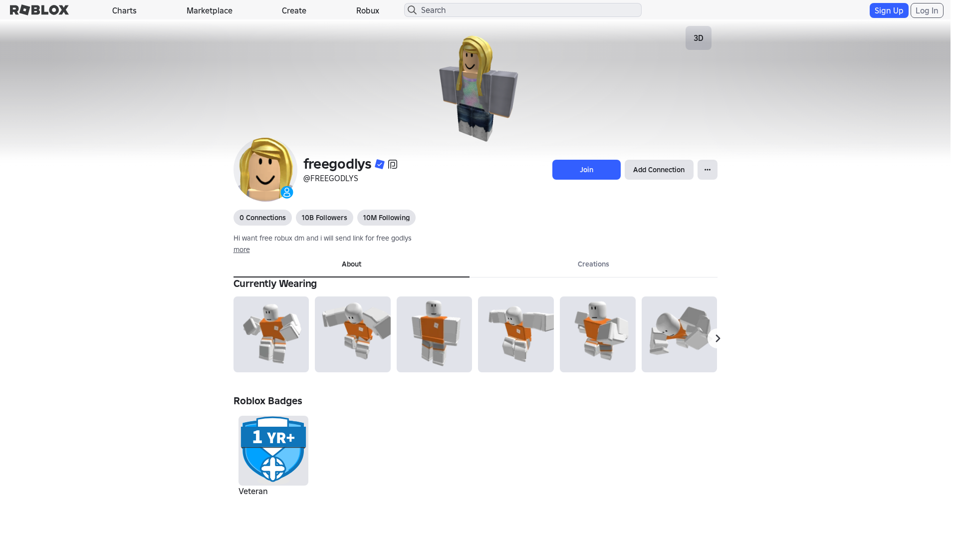 Screenshot of www.roblox.com.mu