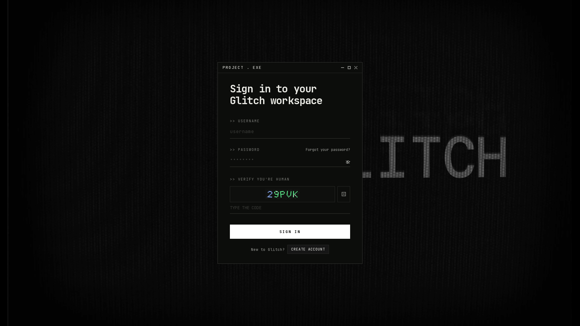 Screenshot of evilglitch.app