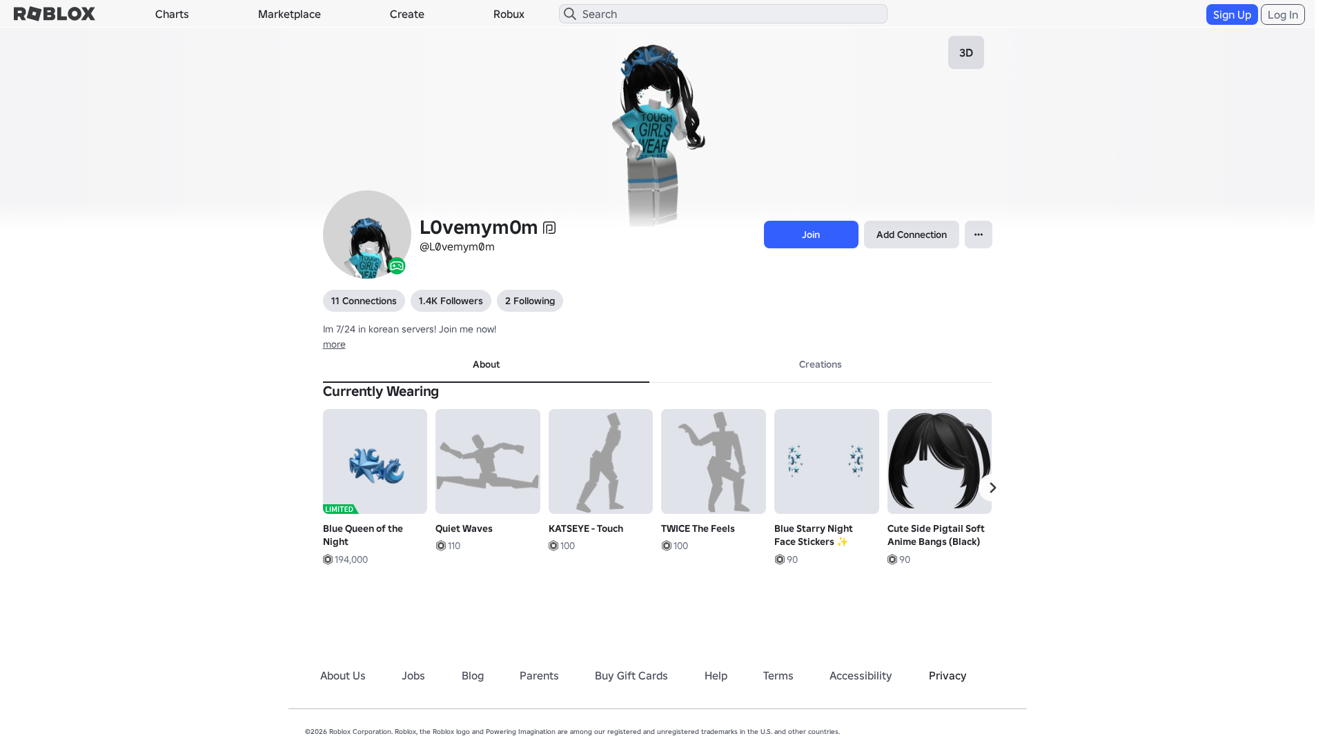 Screenshot of www.roblox.com.ml
