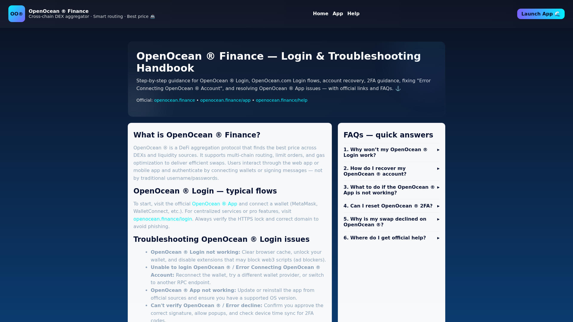 Screenshot of financee-portal--openoceean.pages.dev