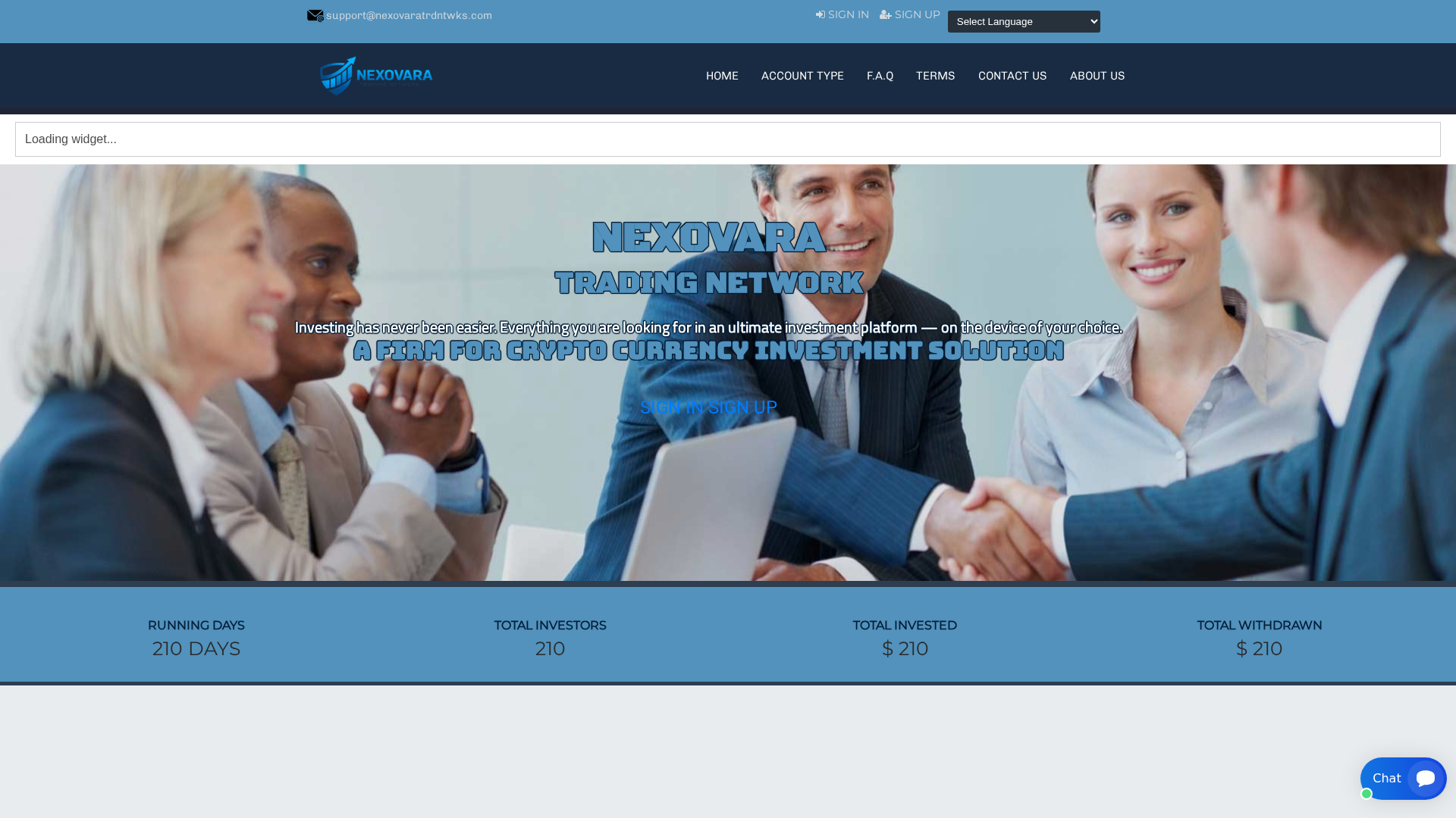 Screenshot of nexovaratrdntwks.com