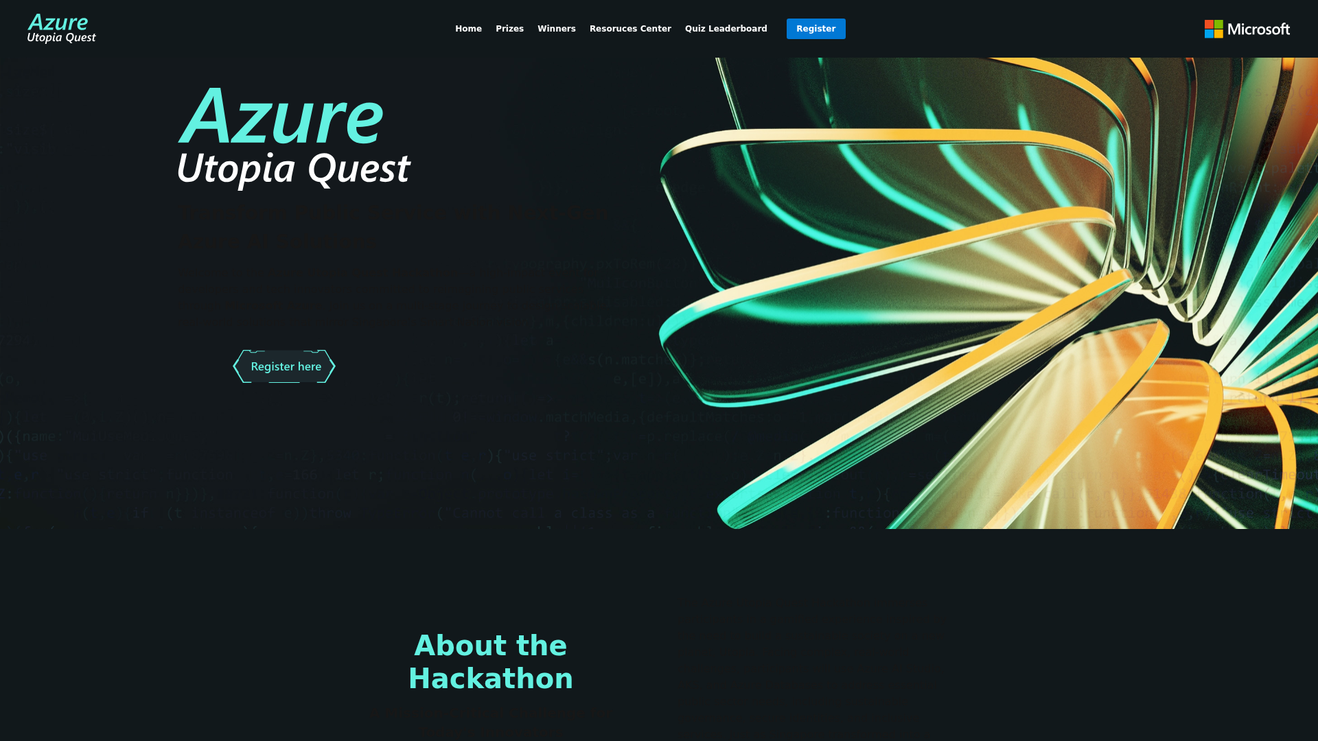Screenshot of azureutopia.com