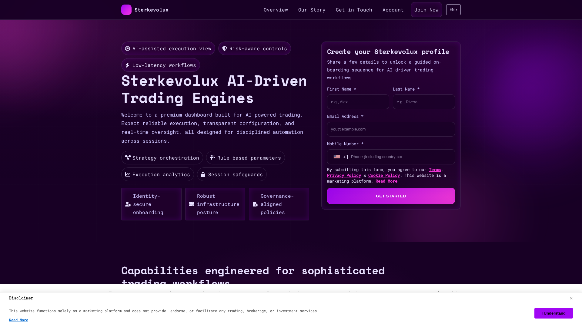 Screenshot of sterkevolux.pro