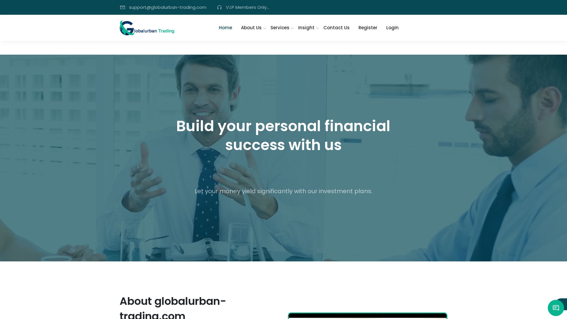 Screenshot of globalurban-trading.com