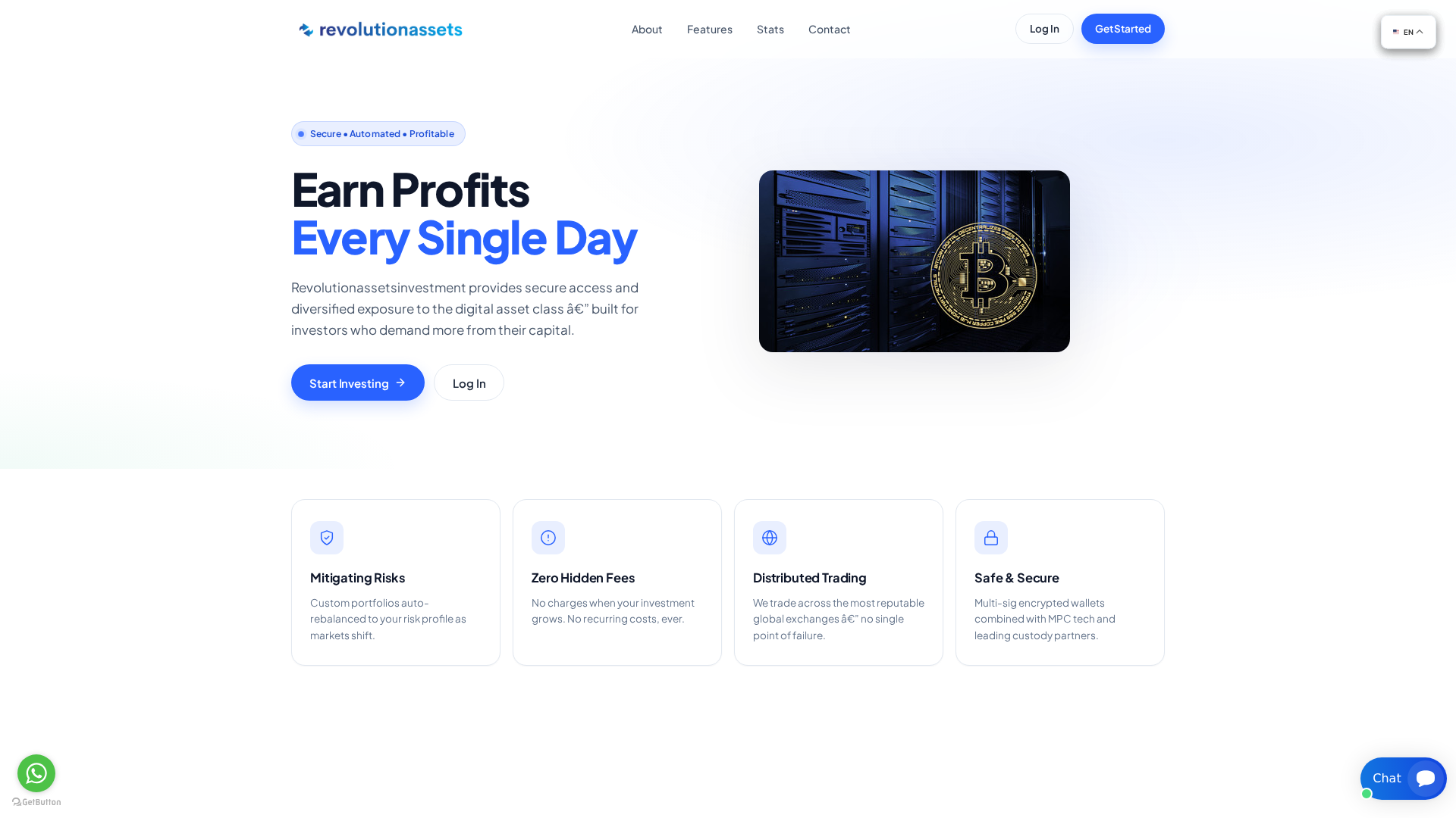 Screenshot of revolutionassetsinvestment.com