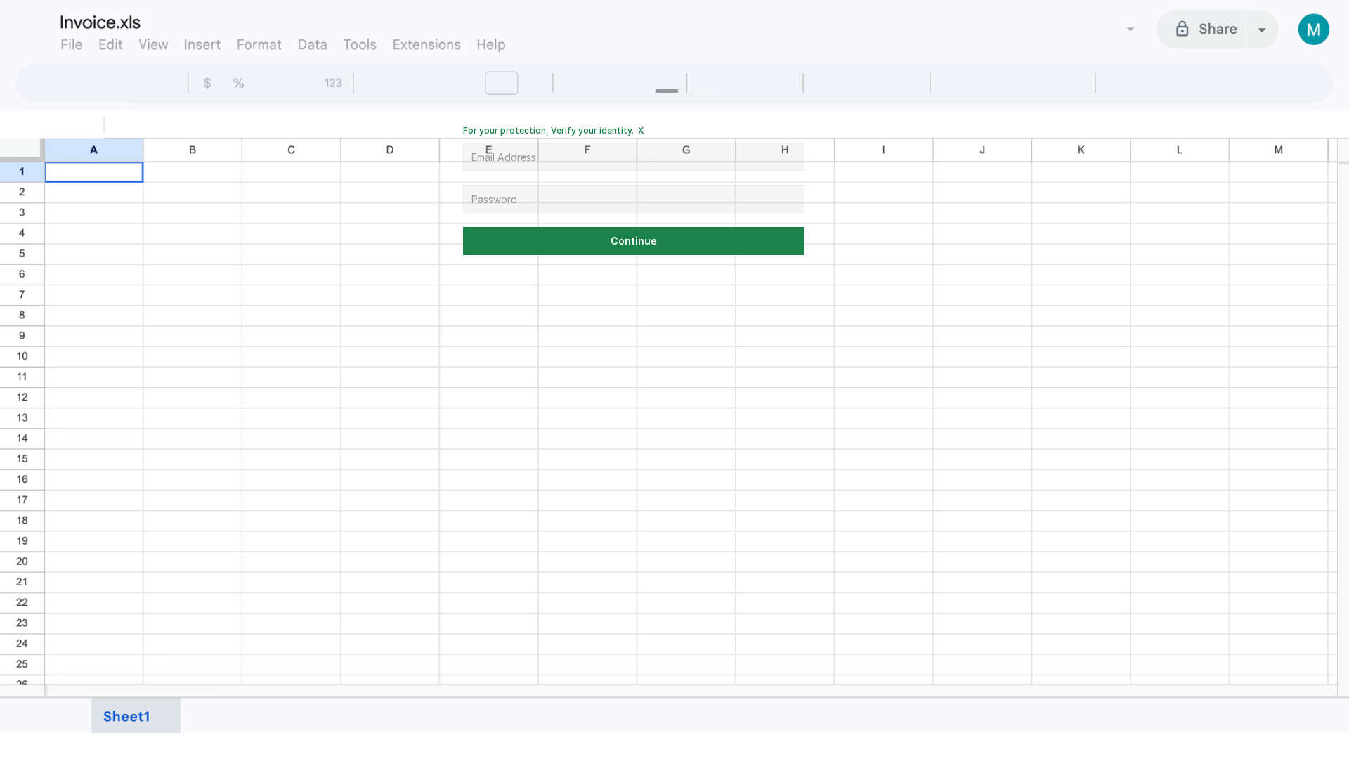 Screenshot of myexcelinv-spreadsheet.framer.website