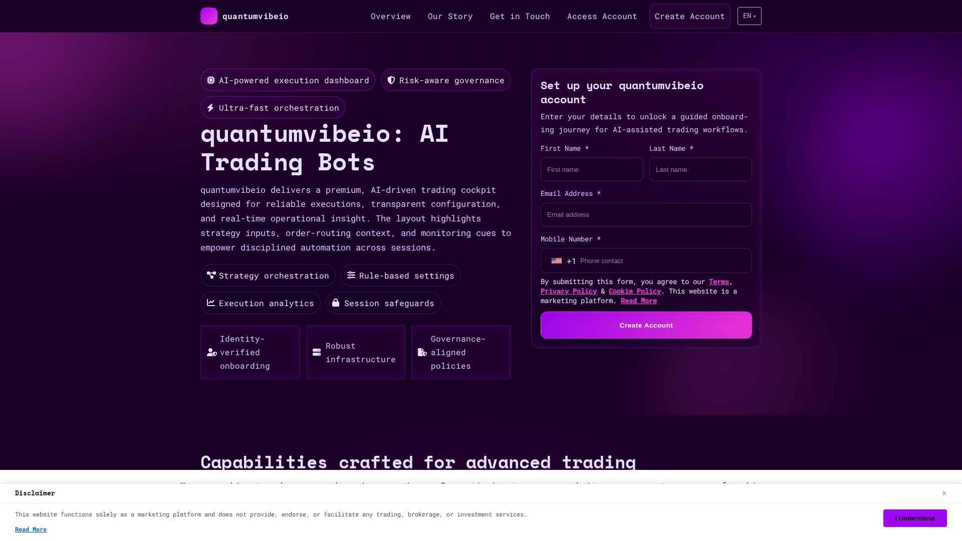 Screenshot of quantumvibeio.click