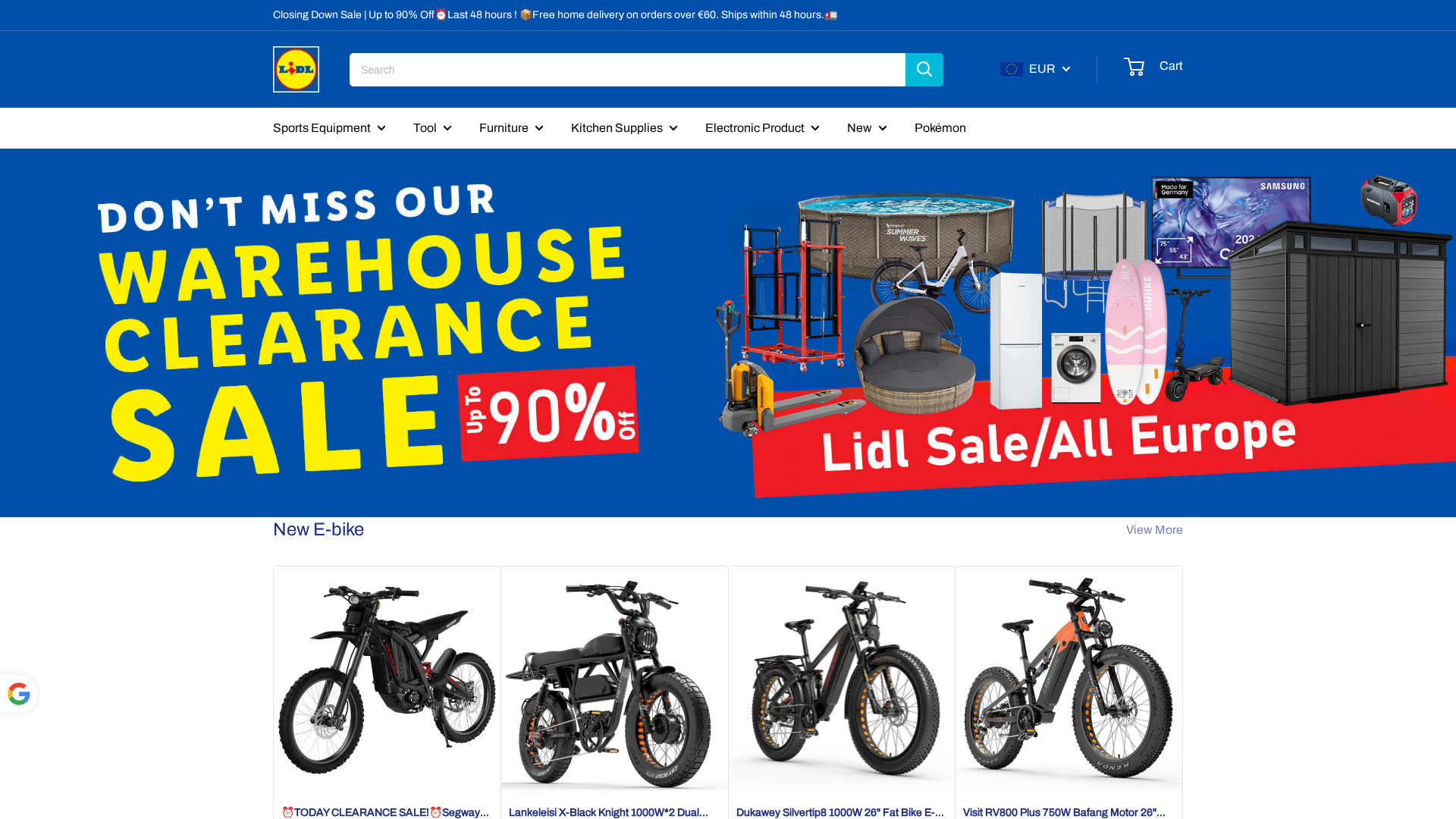 Screenshot of www.gucart.com