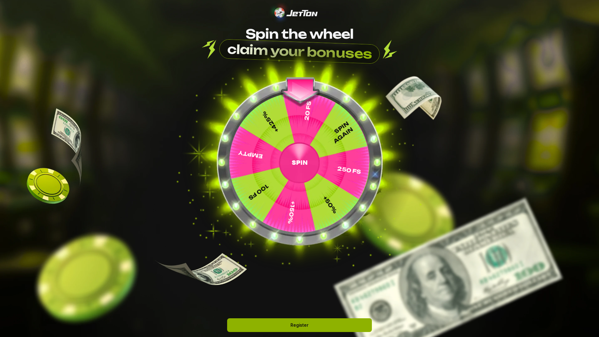 Screenshot of jet-wheel.xyz