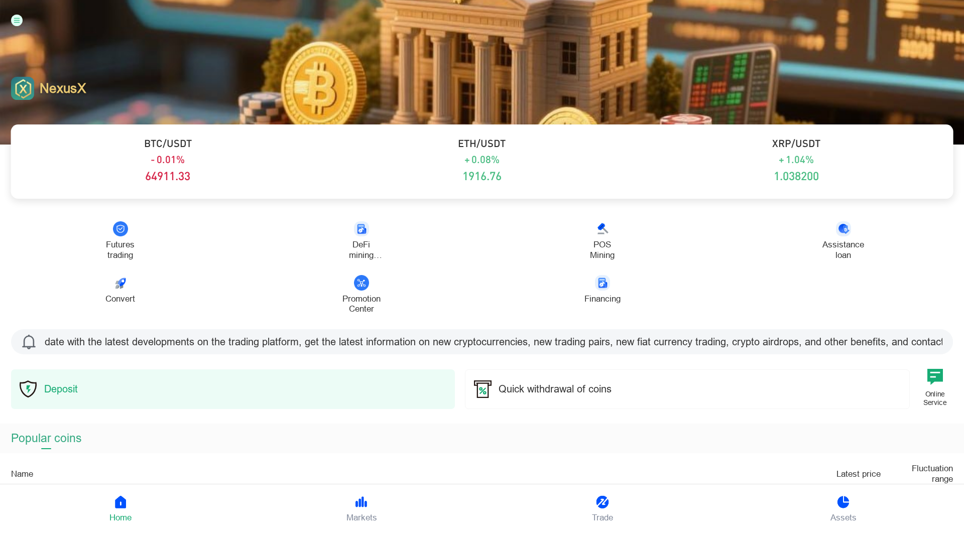 Screenshot of nexuscox.com