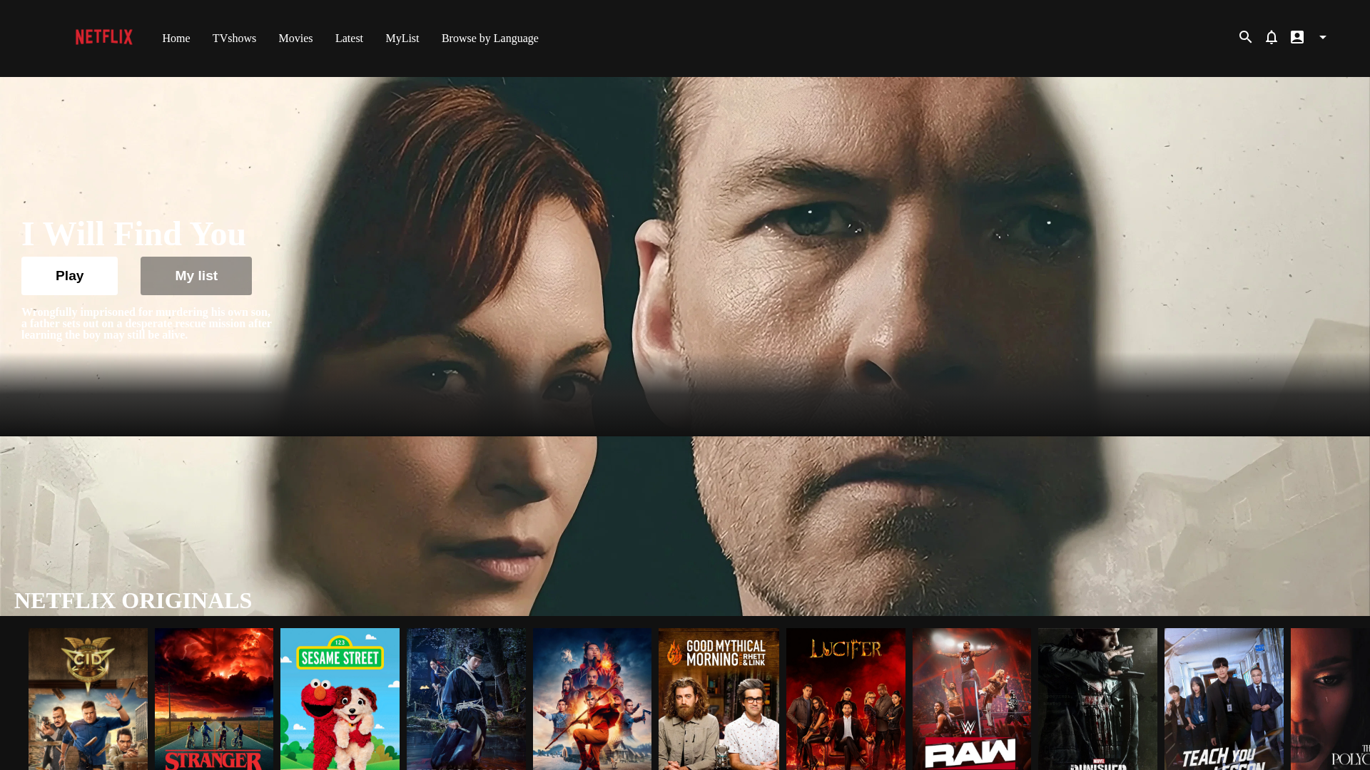 Screenshot of nettflix-cclone.netlify.app