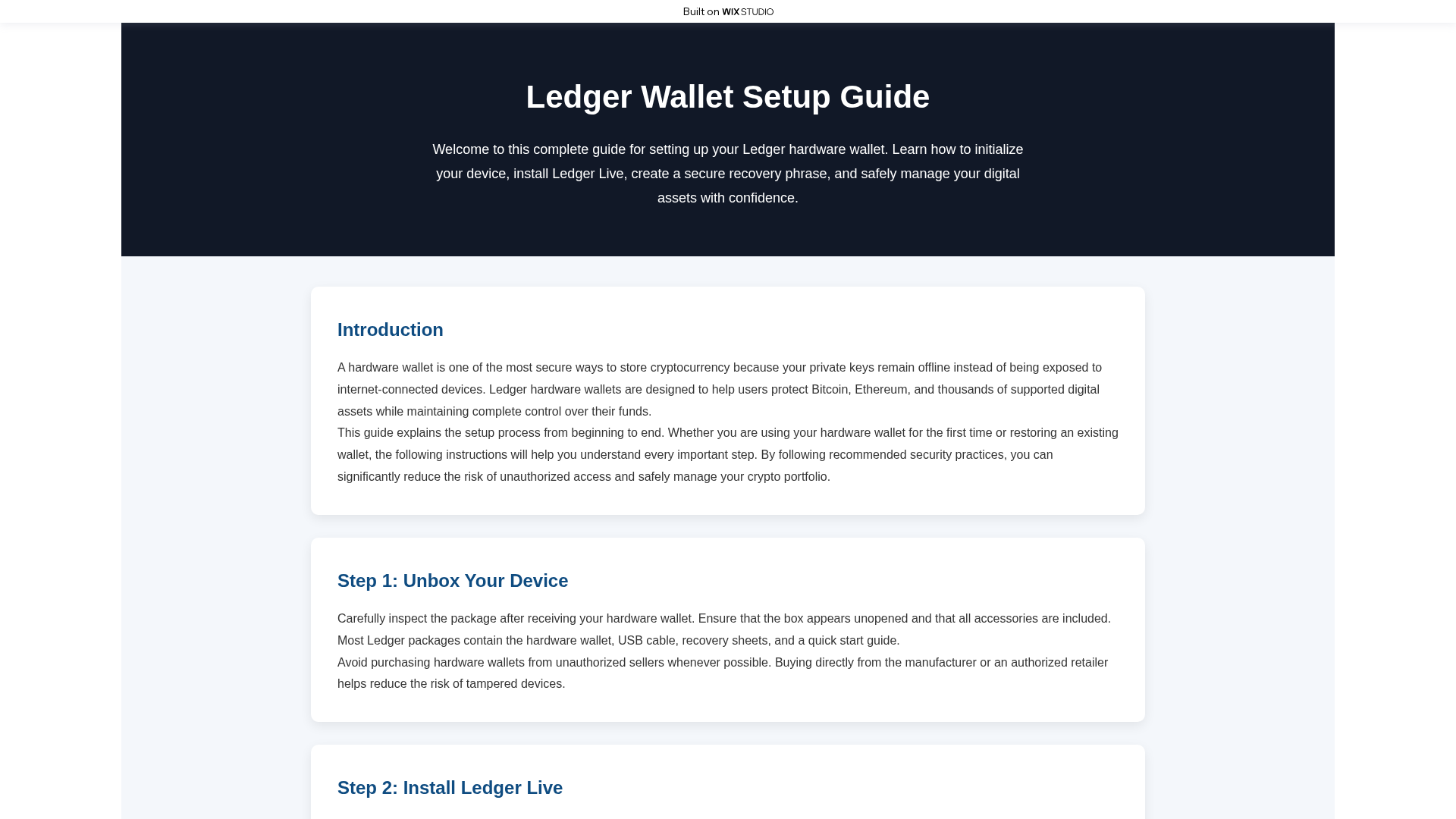 Screenshot of connect-ledgrecdn.wixstudio.com