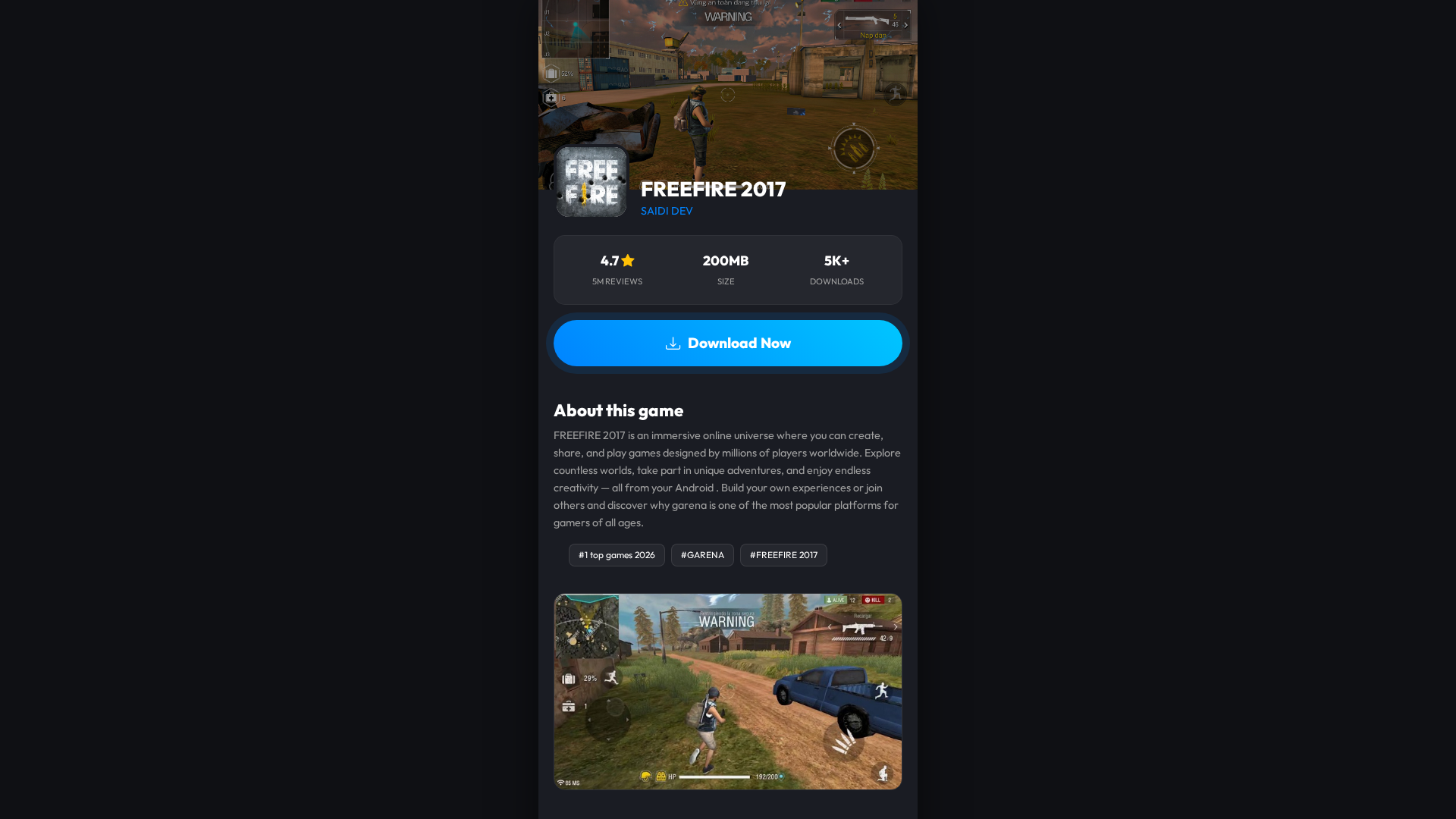 Screenshot of www.ffapk.store