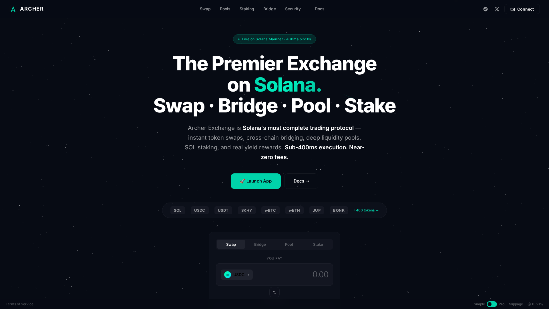 Screenshot of archer-exchange.org