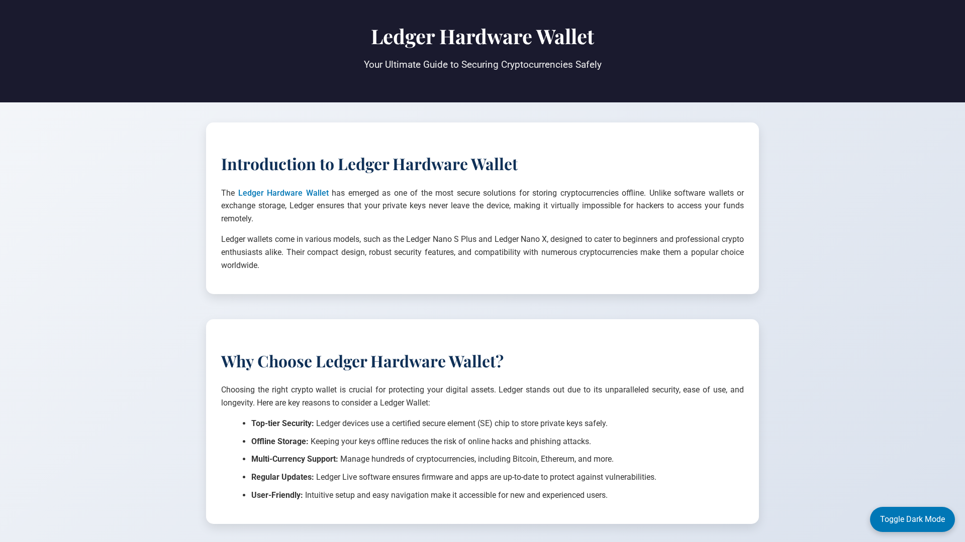 Screenshot of portal-ldgerhardware-wallet.pages.dev