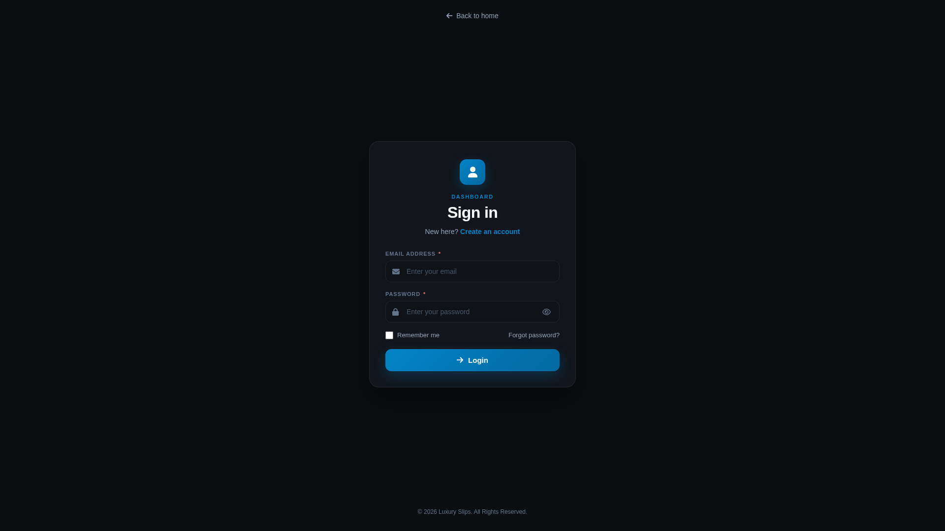 Screenshot of luxuryslips.xyz