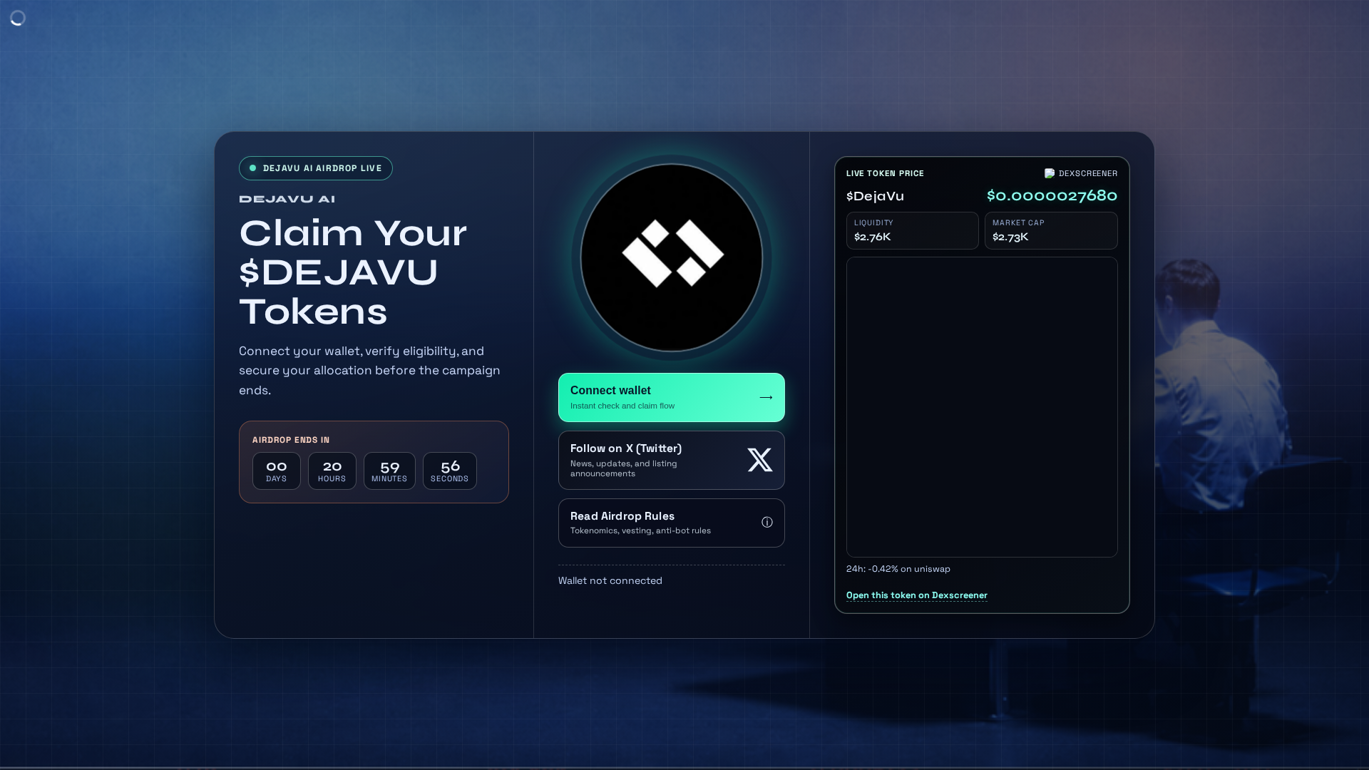 Screenshot of dejavu-ai.lol