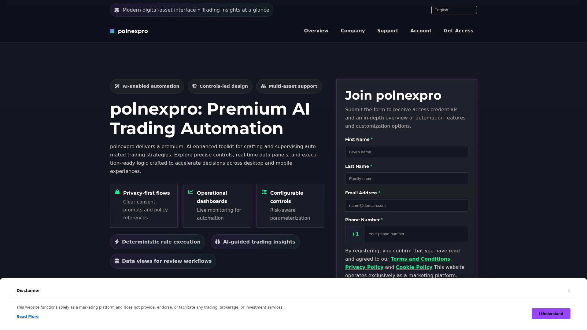 Screenshot of polnexpro.digital