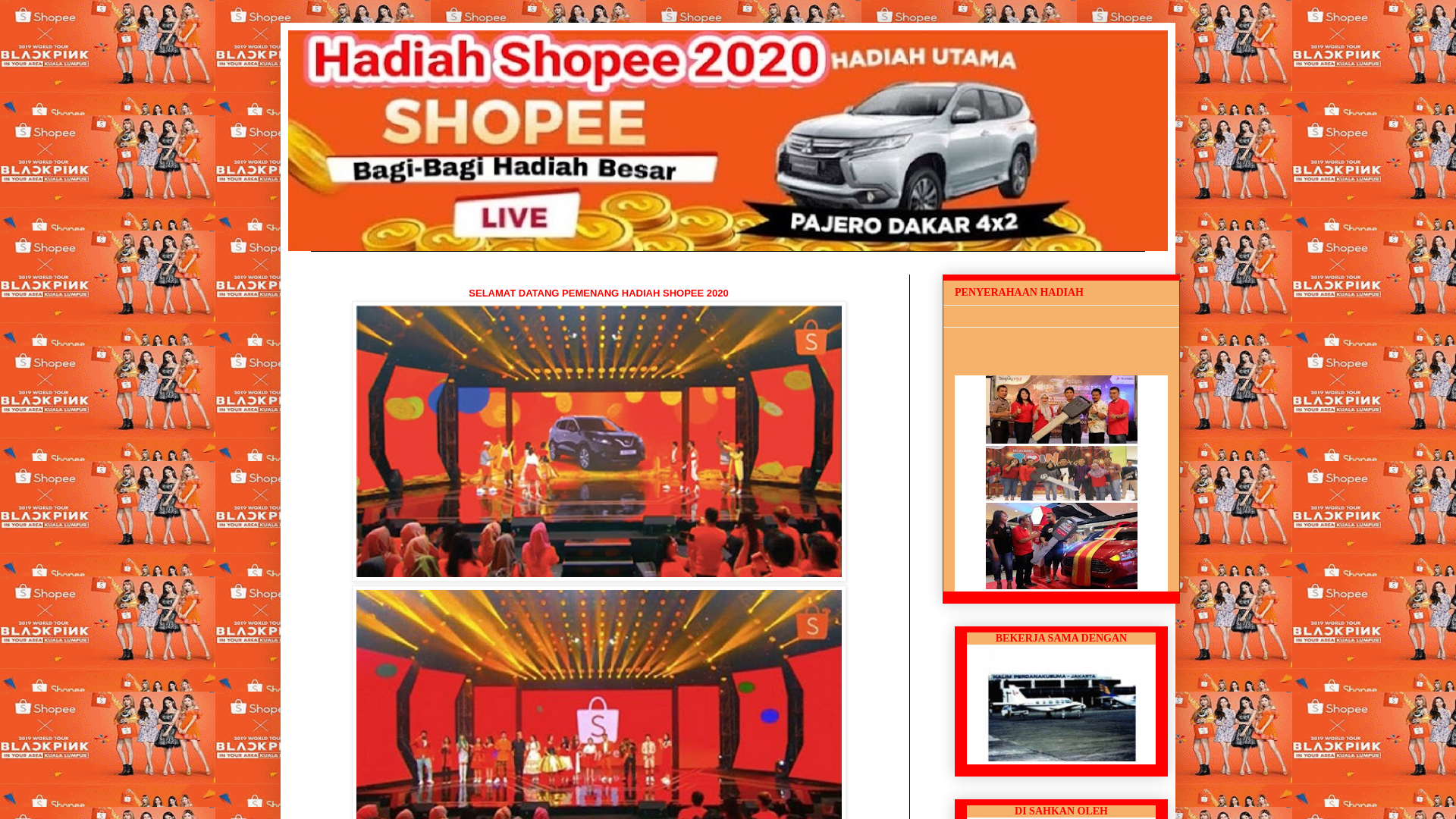 Screenshot of www.infohadiah354.blogspot.com