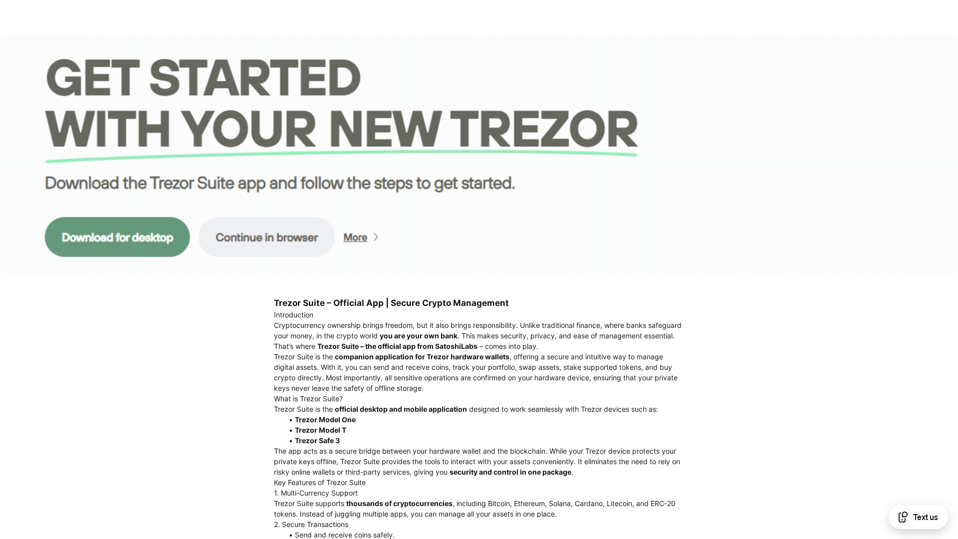 Screenshot of trezer-suite.square.site