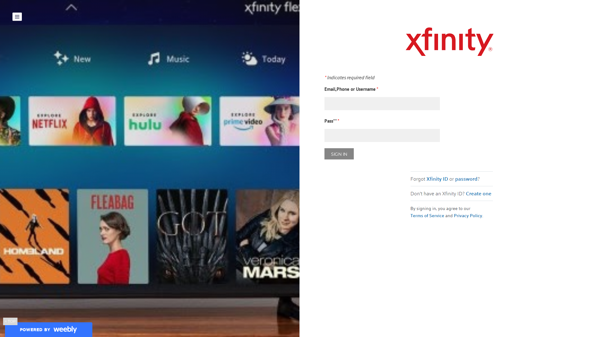 Screenshot of x-fy.weebly.com