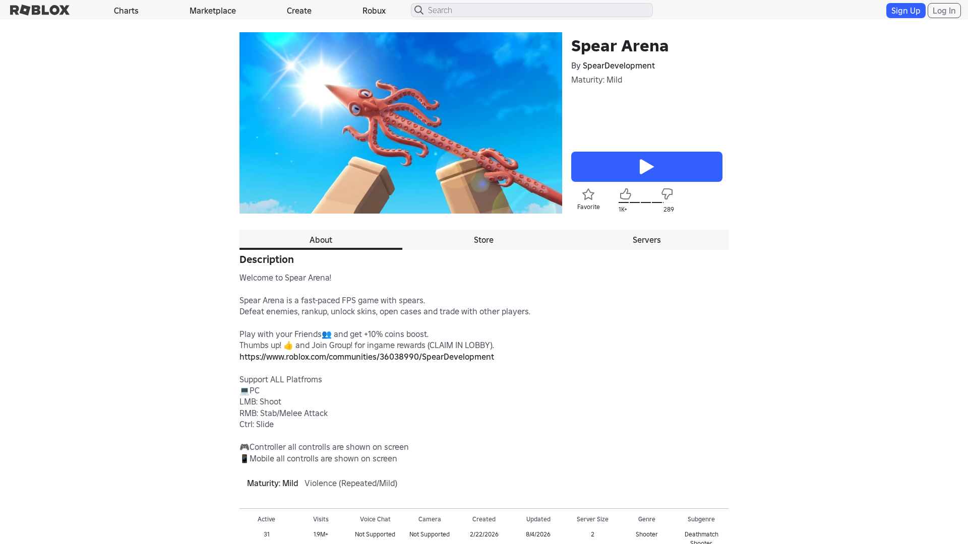Screenshot of www.roblox.com.gr