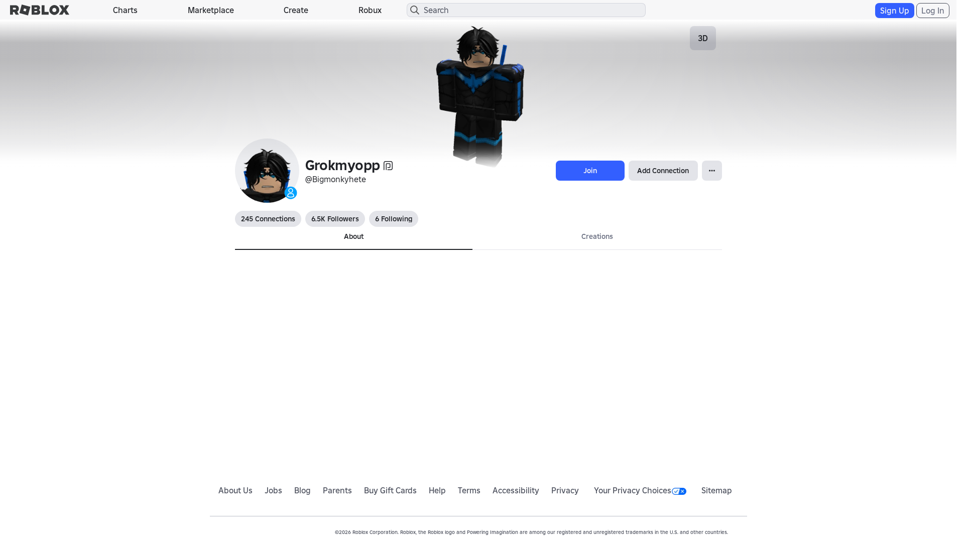 Screenshot of www.roblox.com.bi