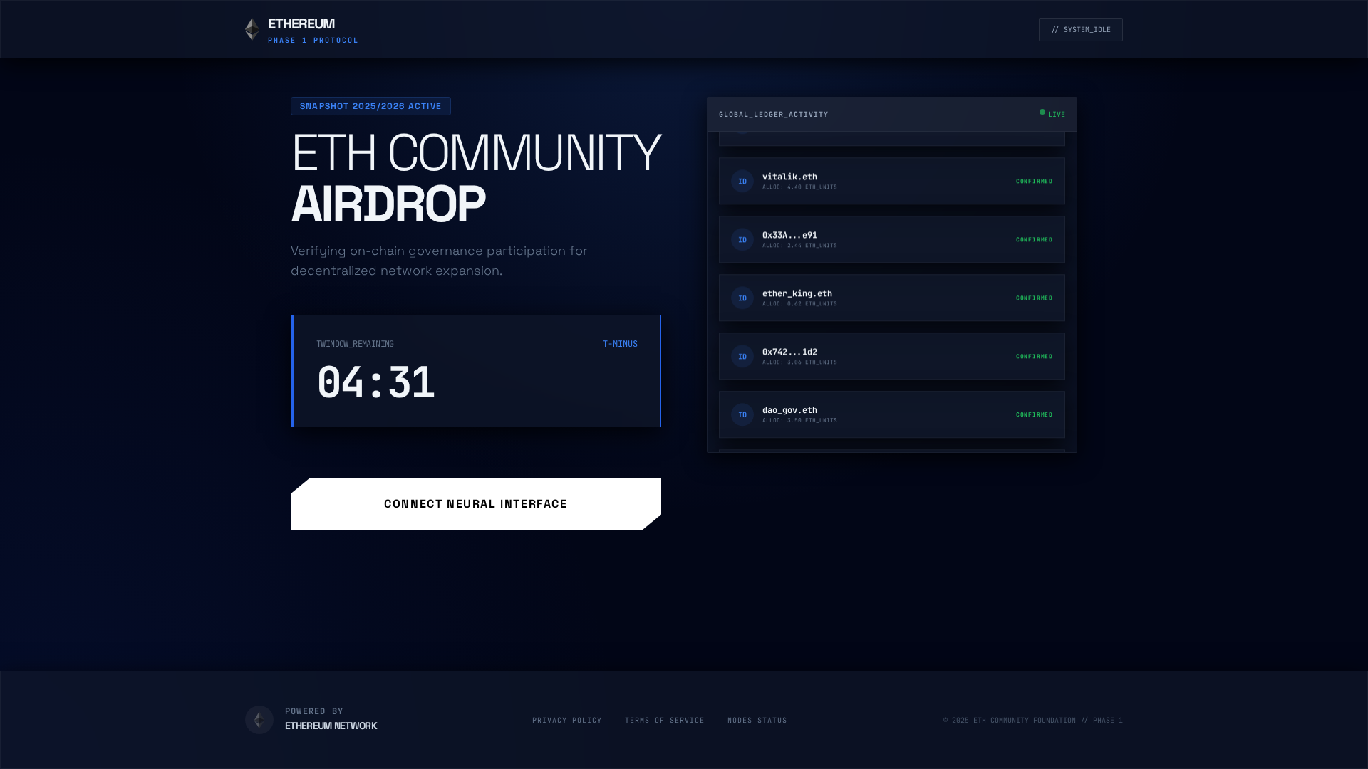 Screenshot of rebate-eth.pages.dev