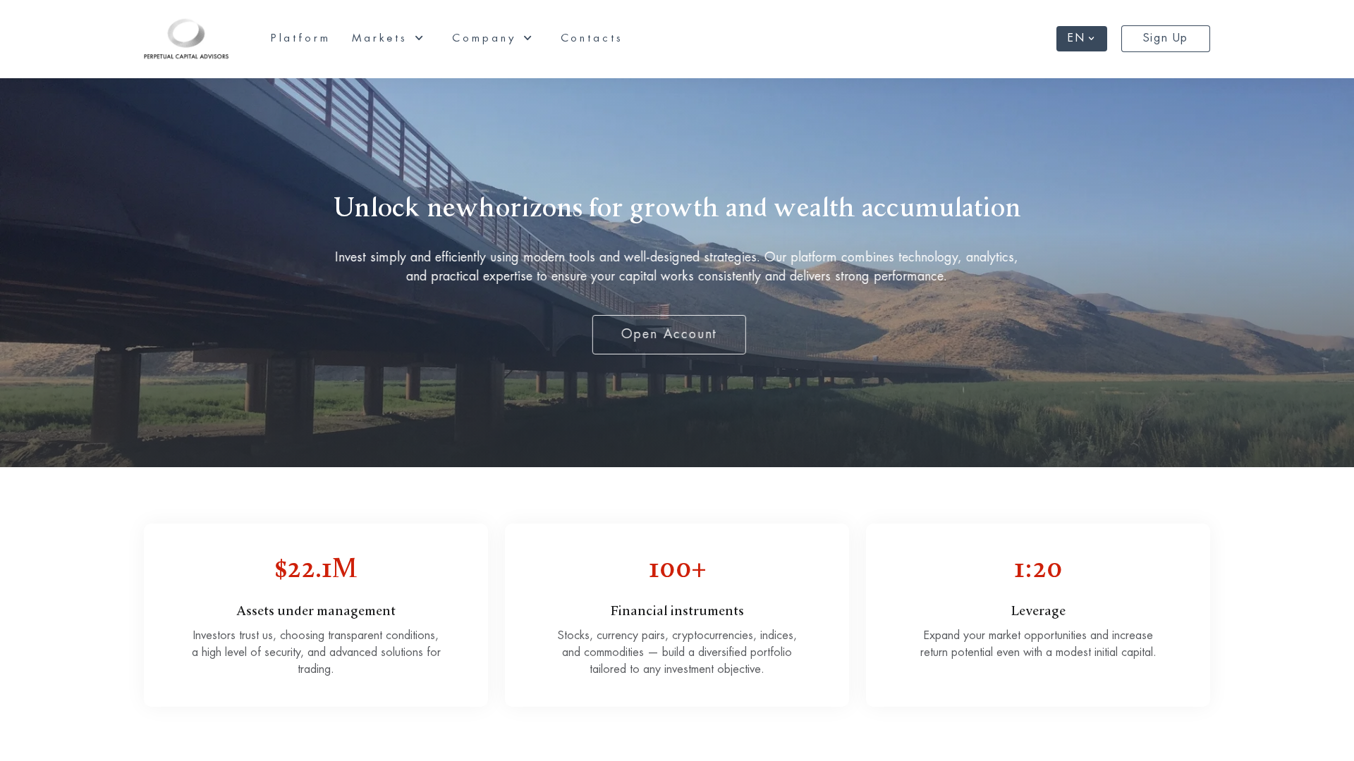 Screenshot of perpetualadvs.com