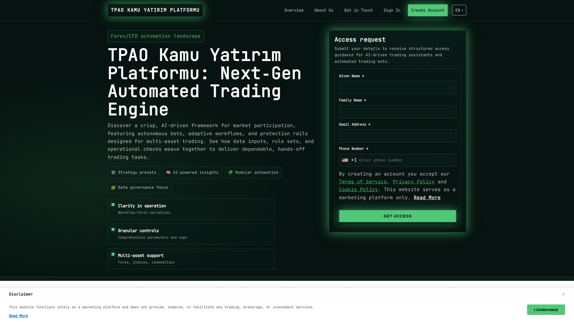 Screenshot of tpaokamuyatirim-platformu.com