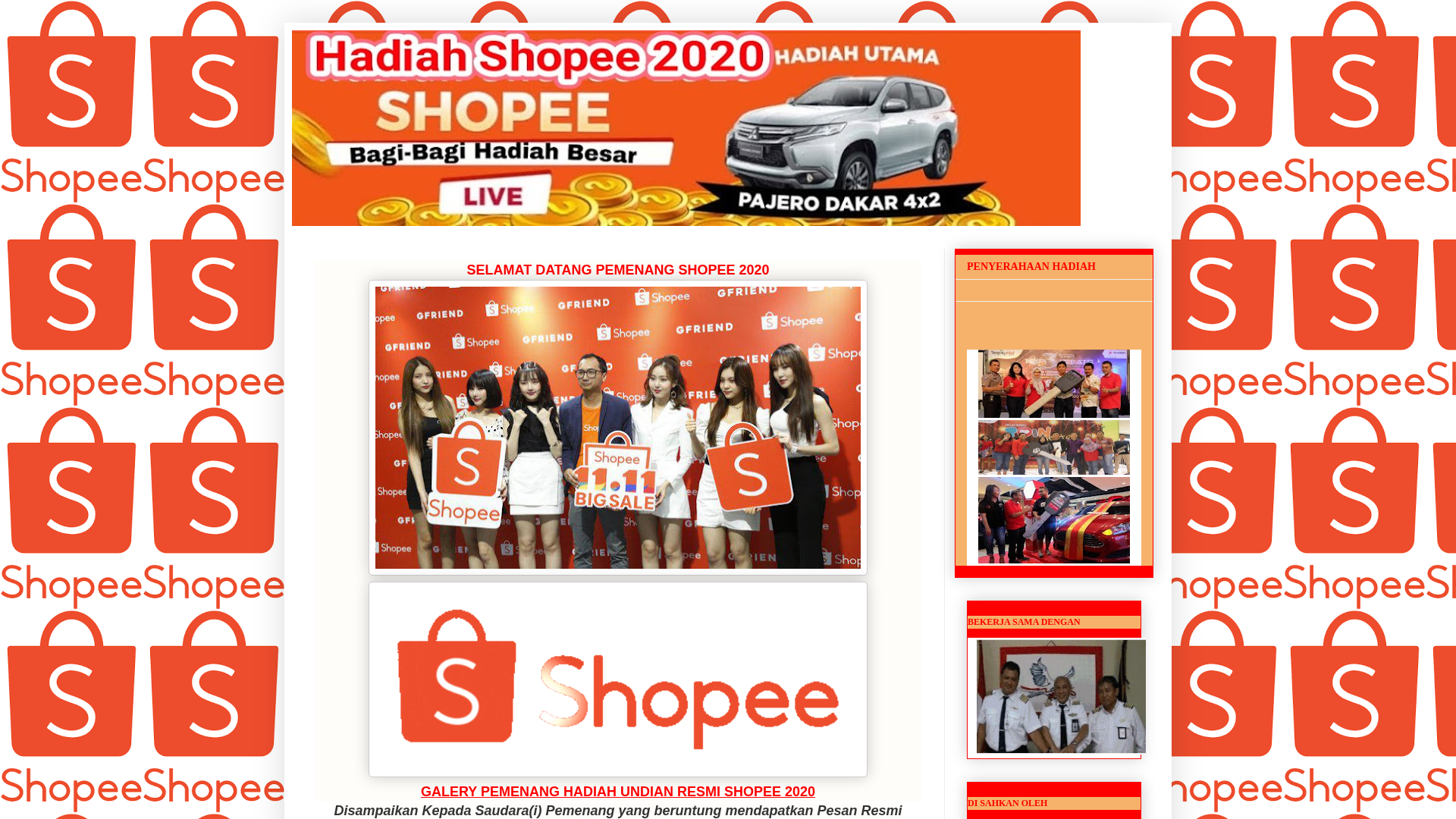Screenshot of www.shopee-jkt445.blogspot.com