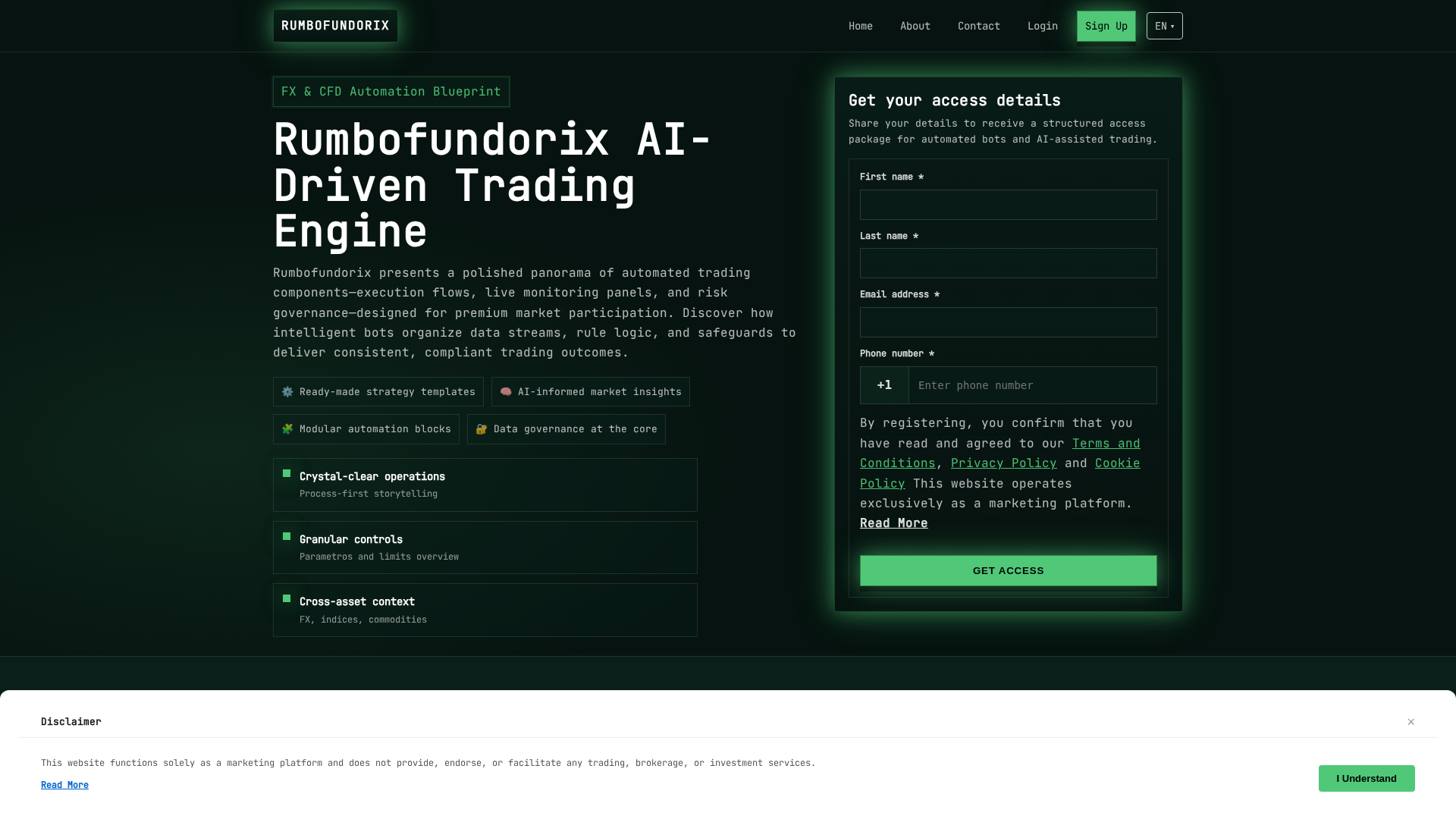 Screenshot of rumbofundorix.digital