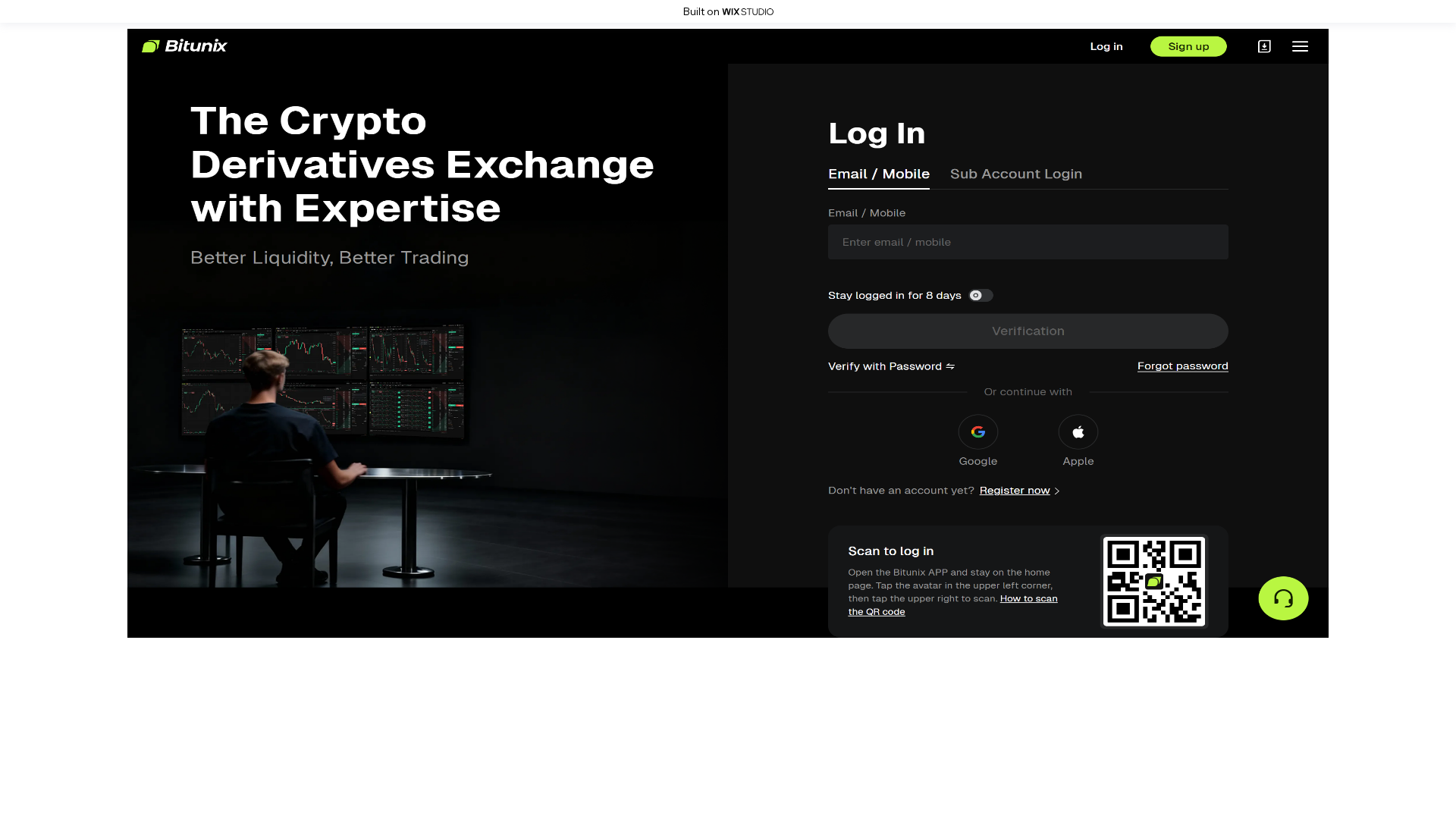 Screenshot of appsbitu-nixx.wixstudio.com