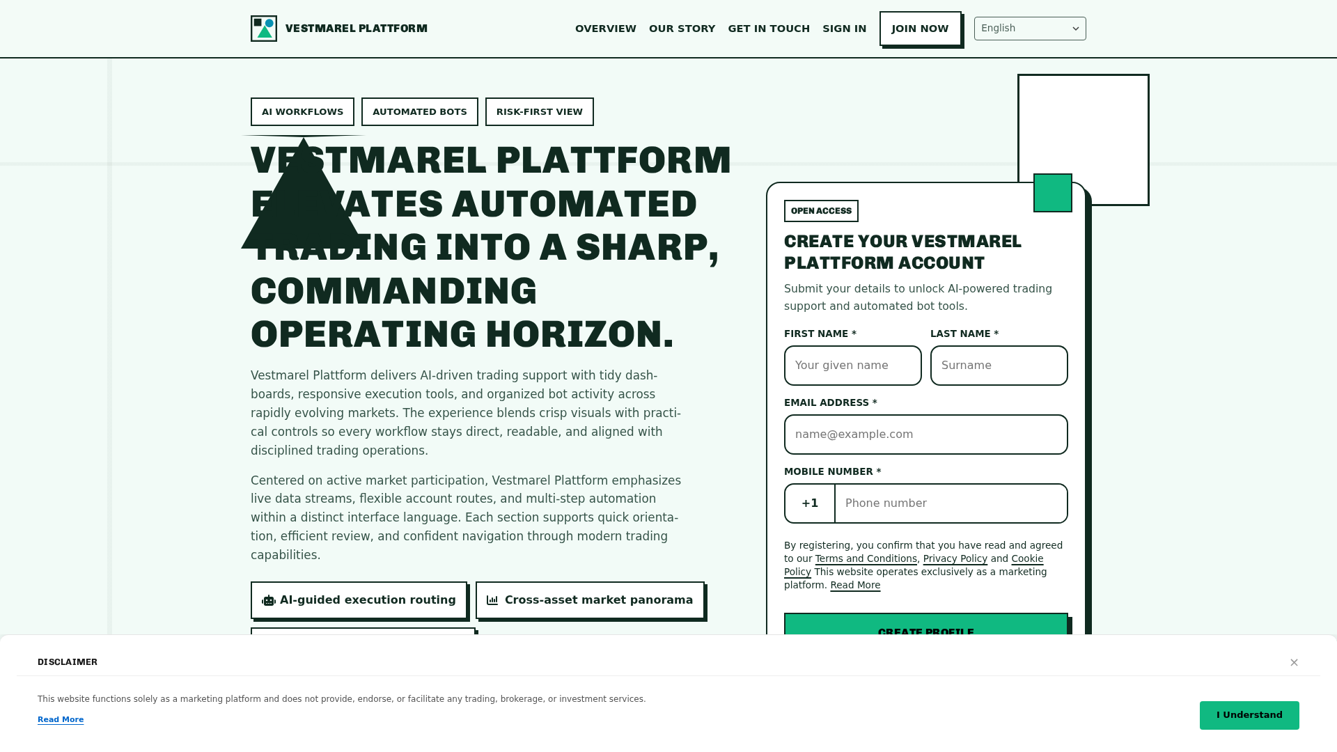 Screenshot of vestmarelplattform.digital
