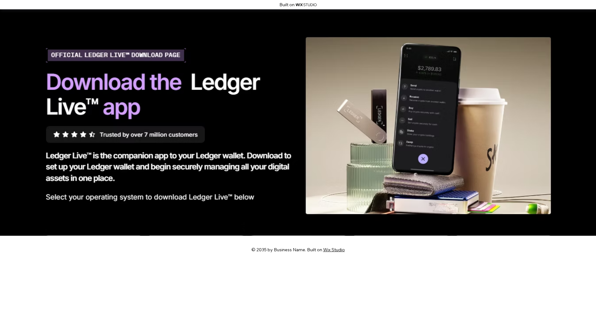 Screenshot of live-enio-ledaggr.wixstudio.com