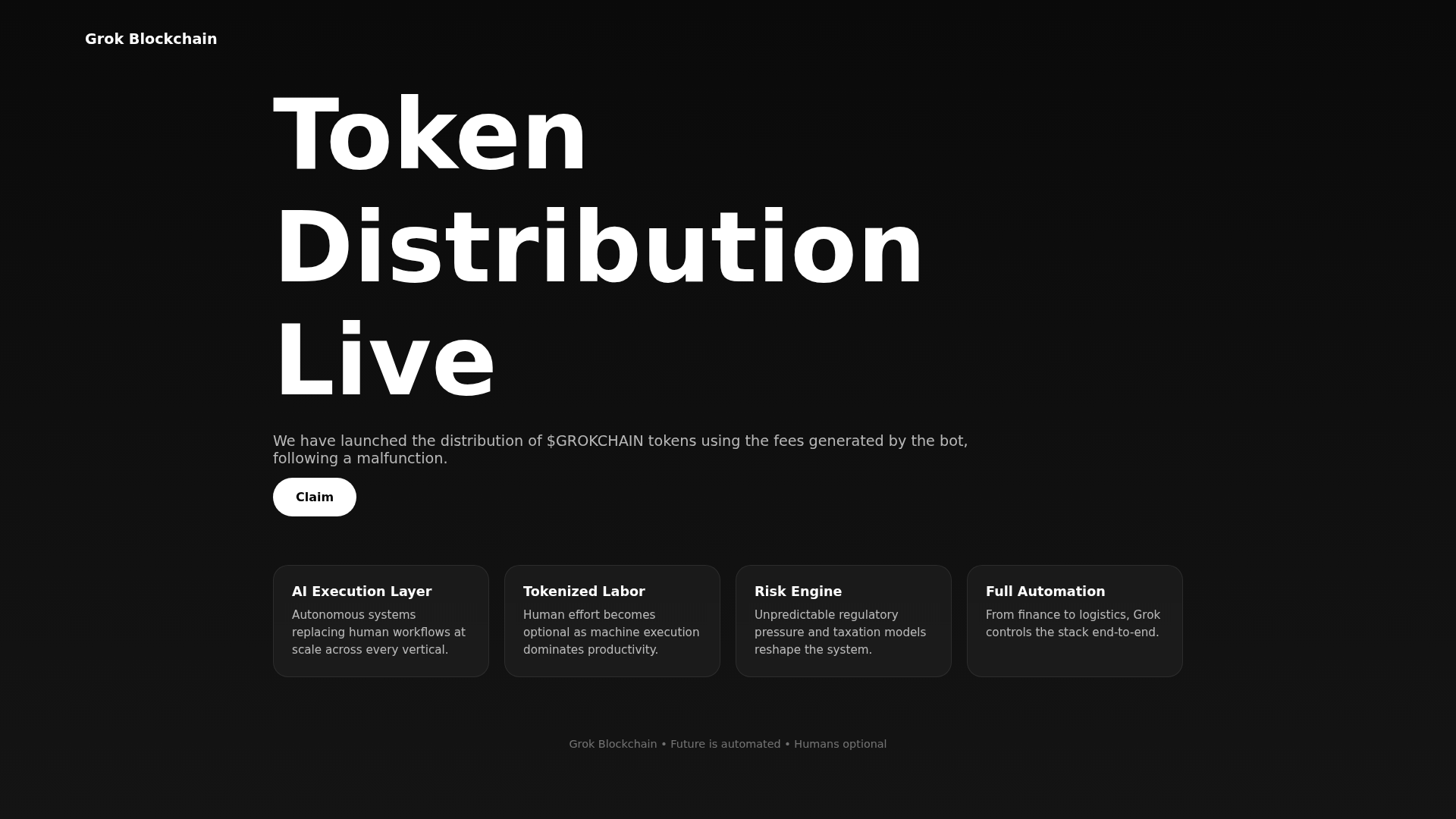 Screenshot of grokblockchain.com