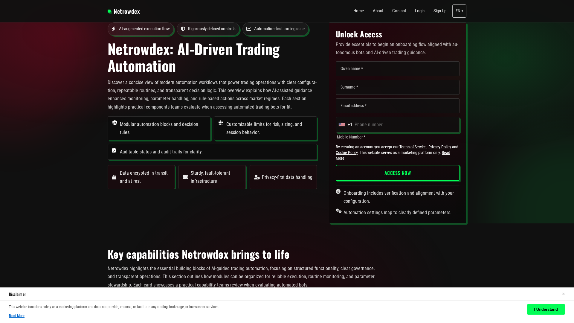 Screenshot of netrowdex.digital