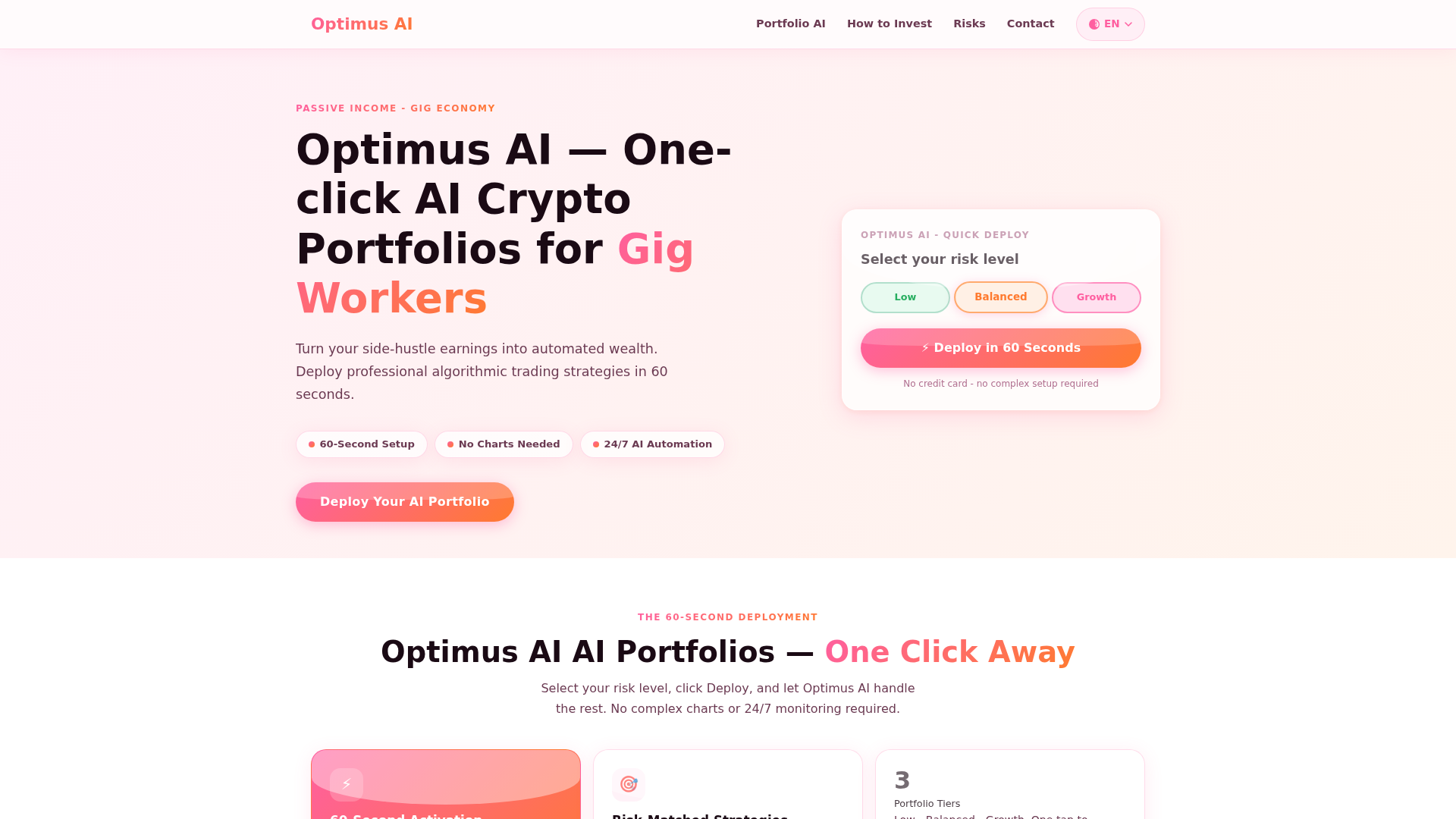 Screenshot of optimusaitrade.com