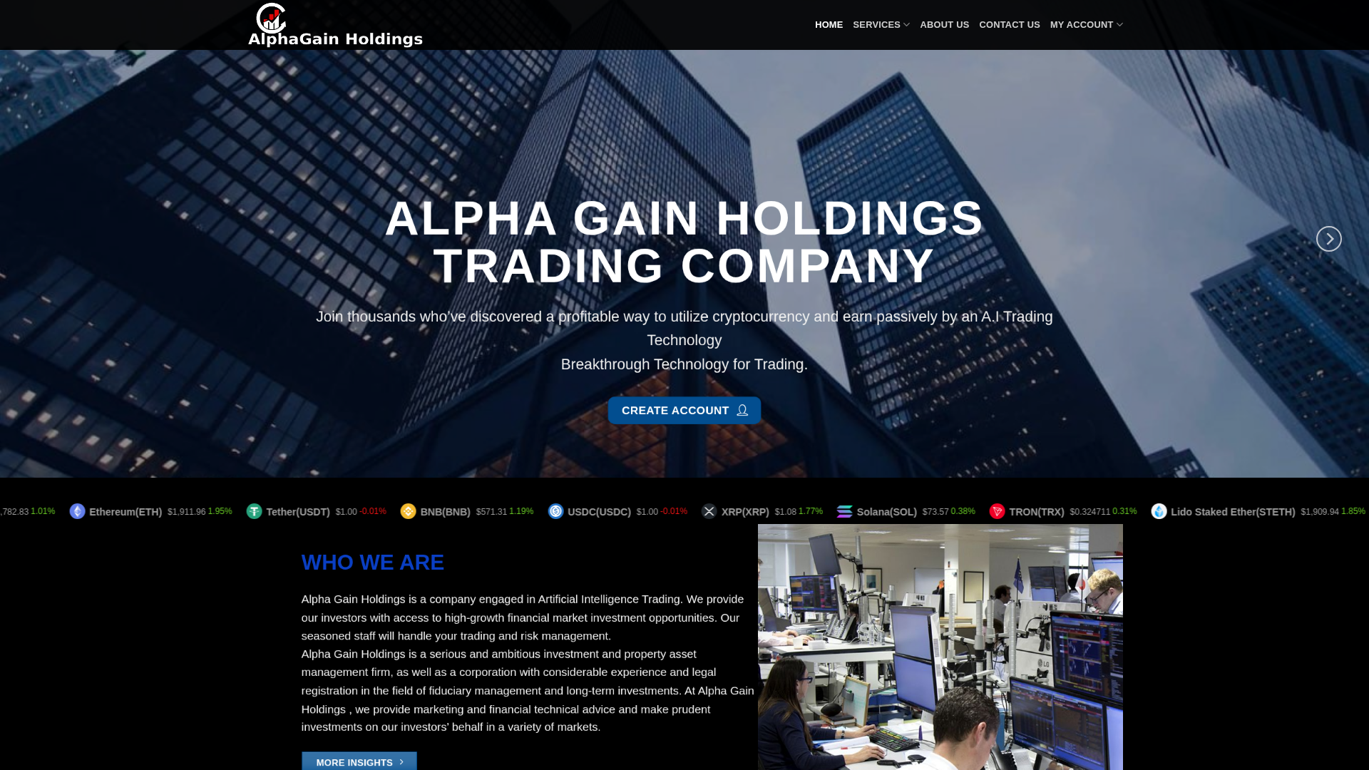 Screenshot of alphgainholdings.pro