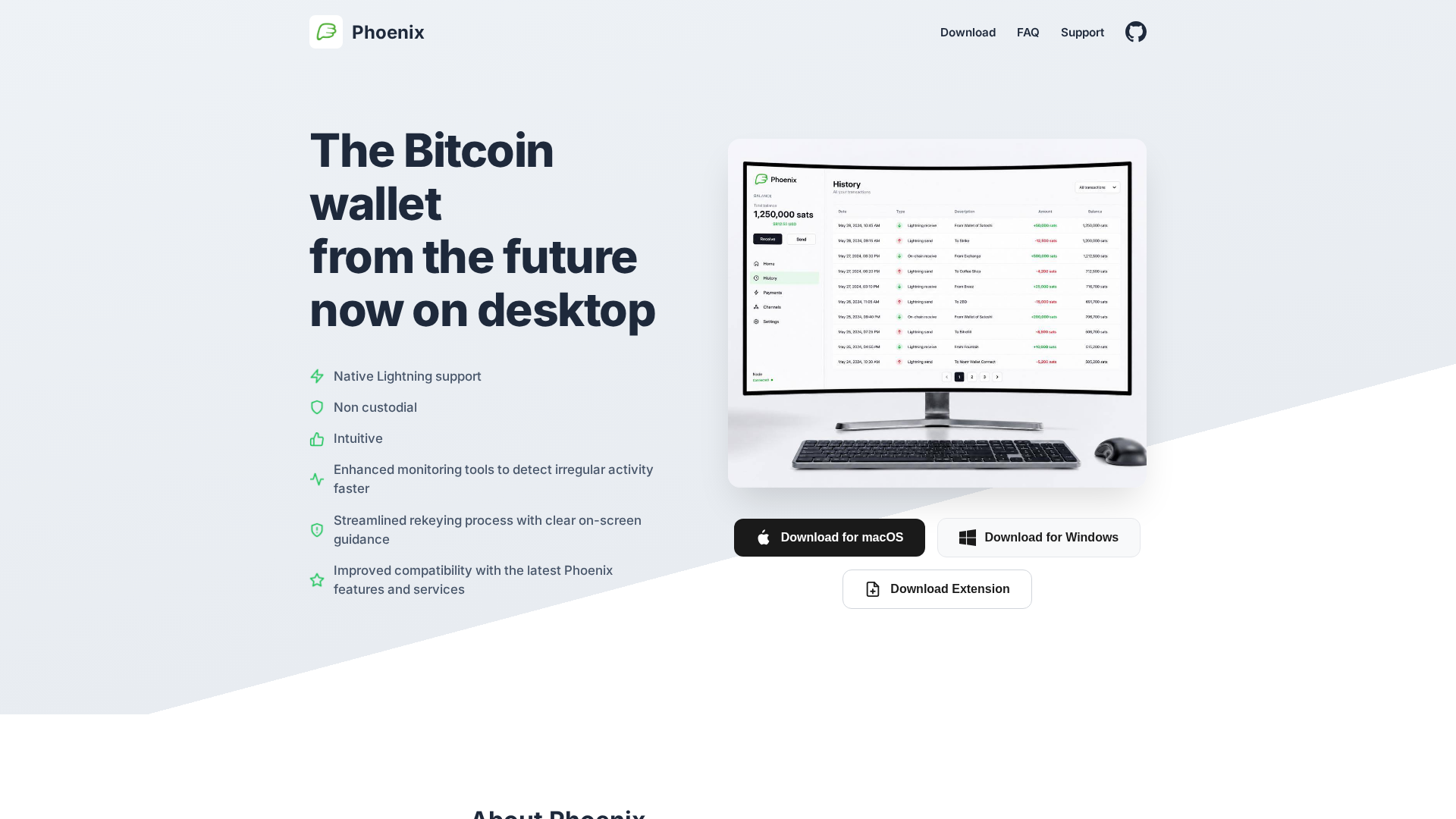 Screenshot of phoenixwallet-desktopapp.live
