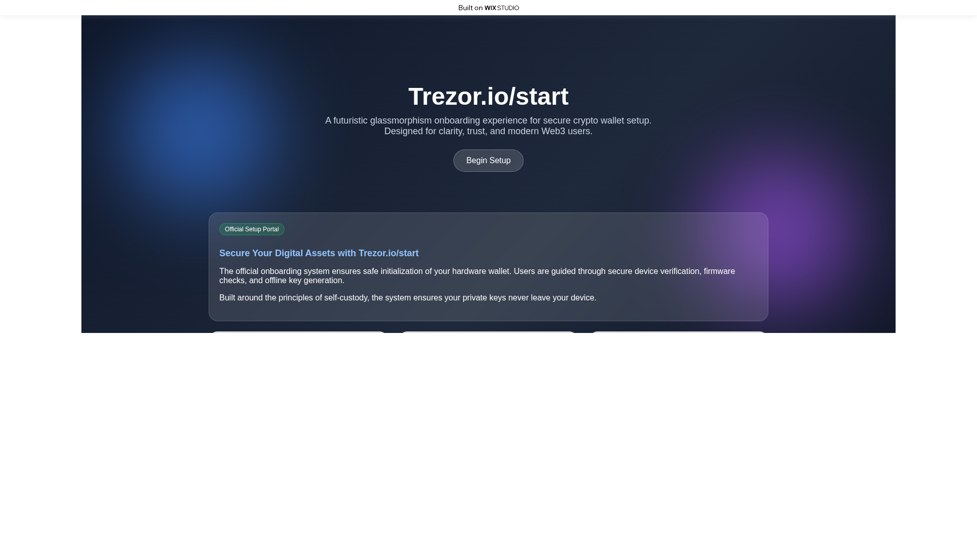Screenshot of startapps-io-trexor.wixstudio.com