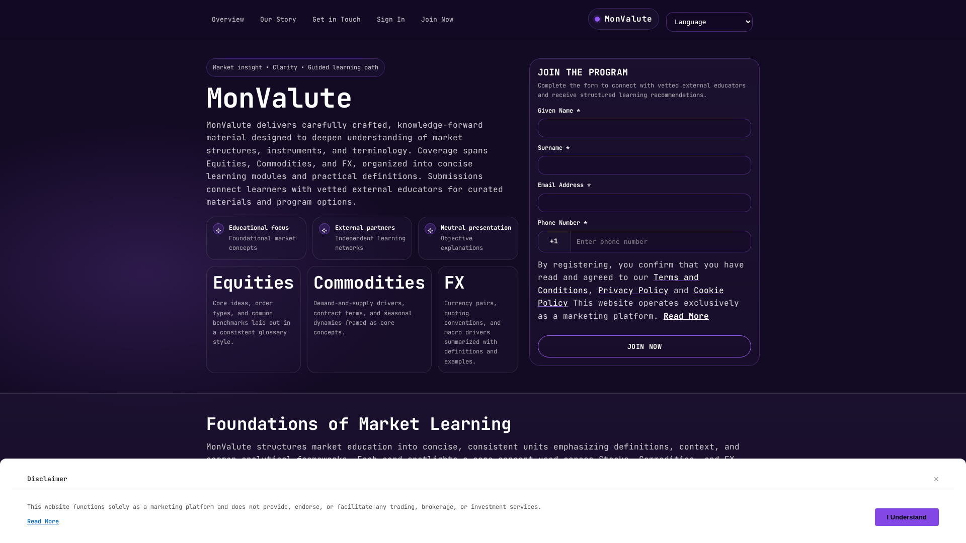 Screenshot of monvalute-system.digital