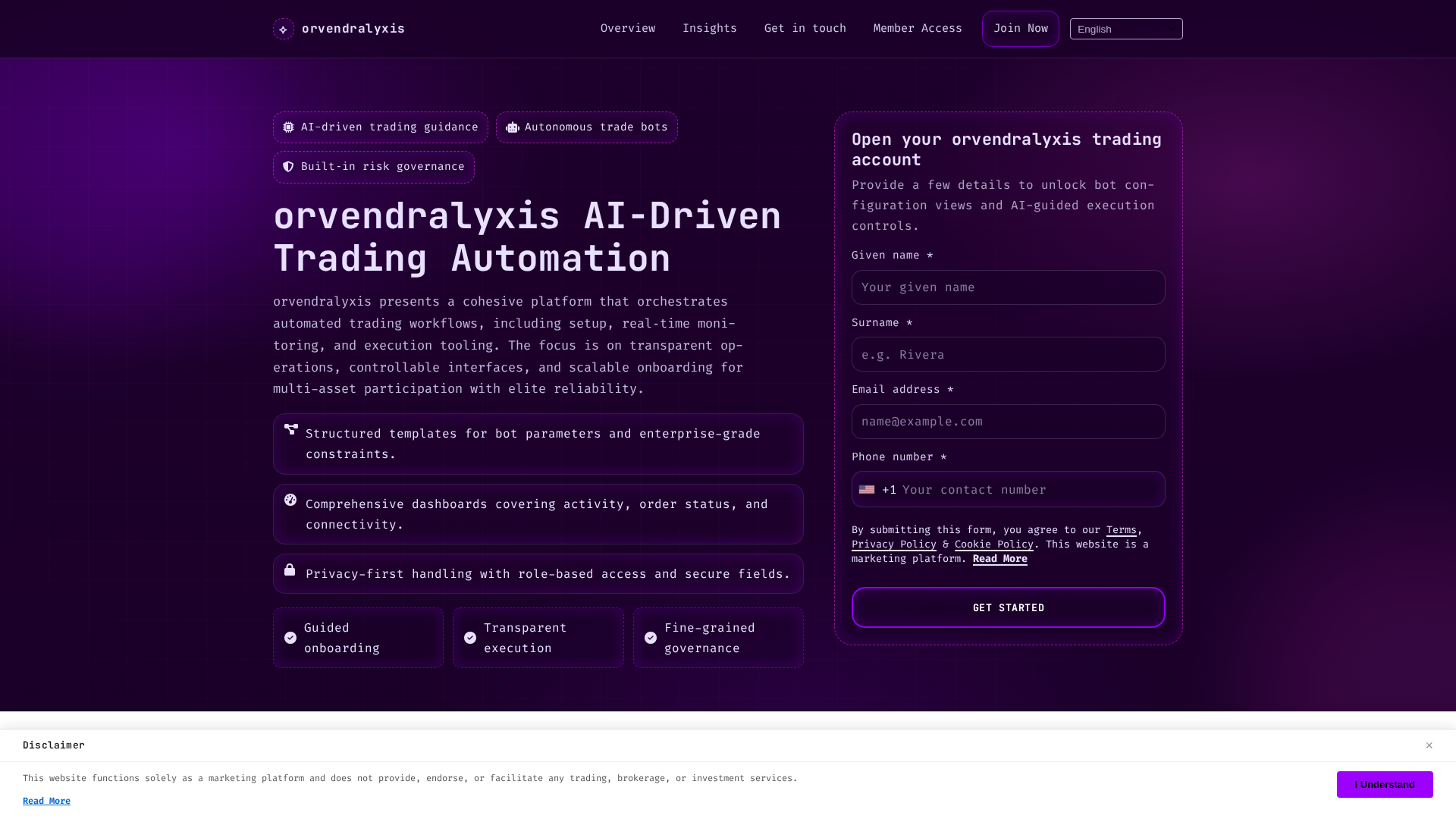 Screenshot of orvendralyxis-software.com